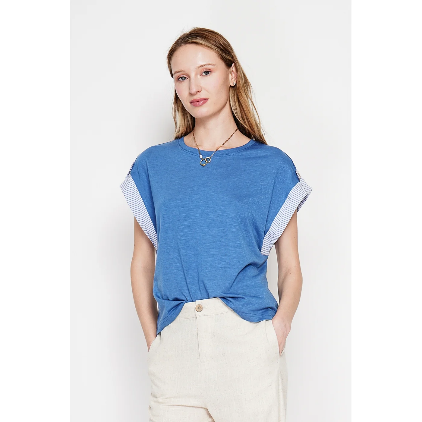 T-Shirt - Bleu Jeans - Image 3