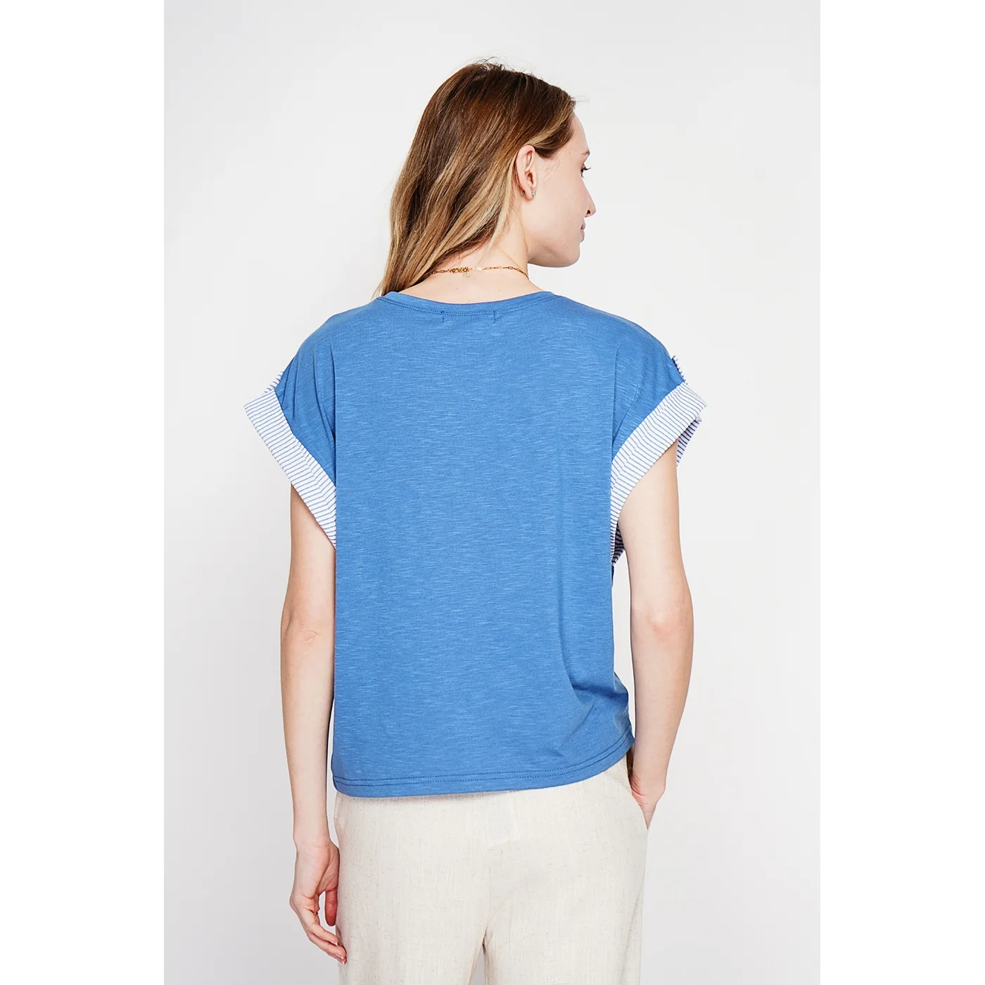 T-Shirt - Bleu Jeans - Image 4