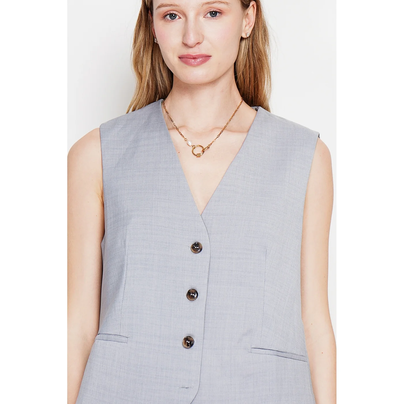 Gilet - Gris Perle - Image 3