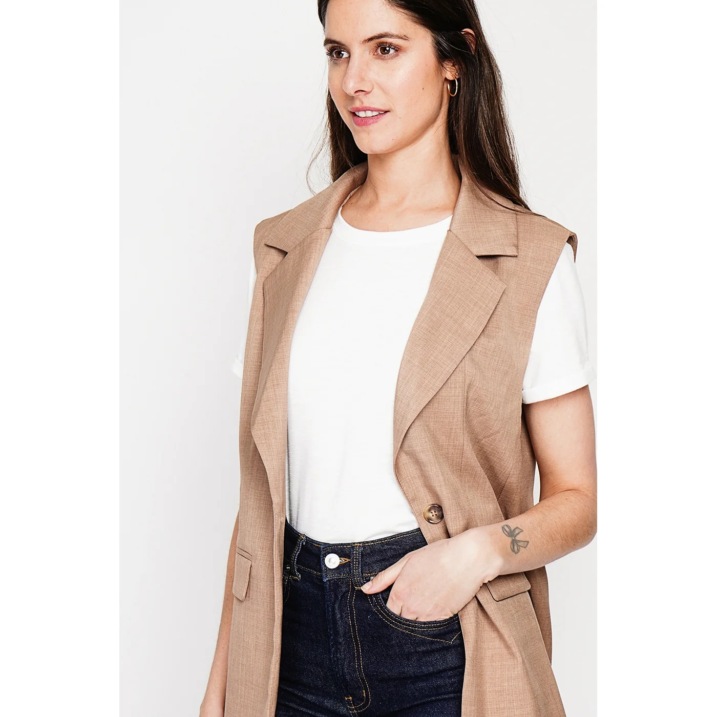 Gilet - Camel - Image 4
