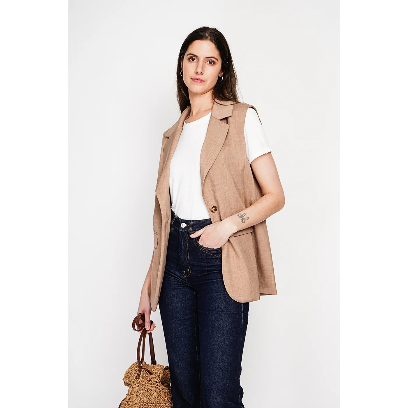 Gilet - Camel - Image 5