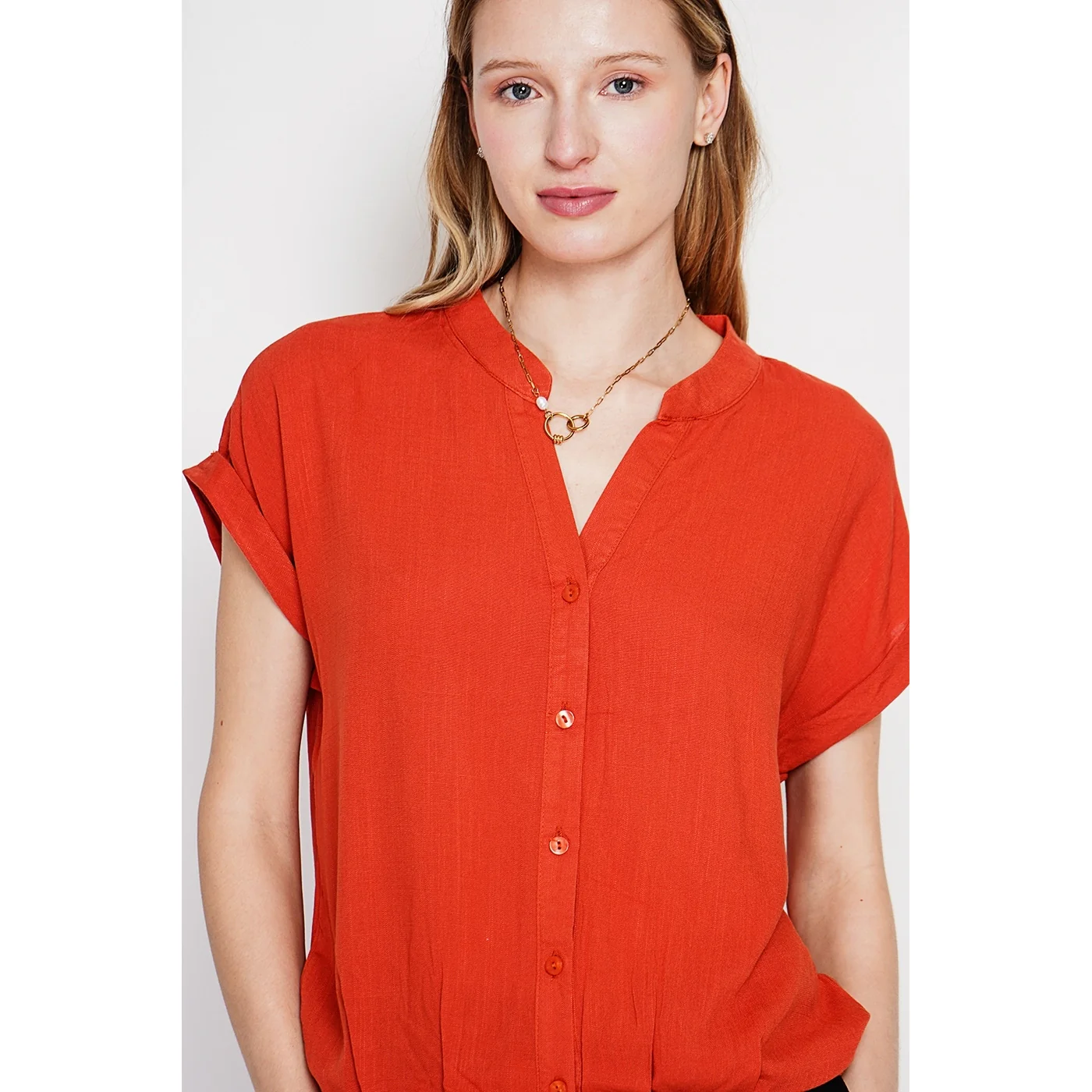 Chemise - Orange - Image 3