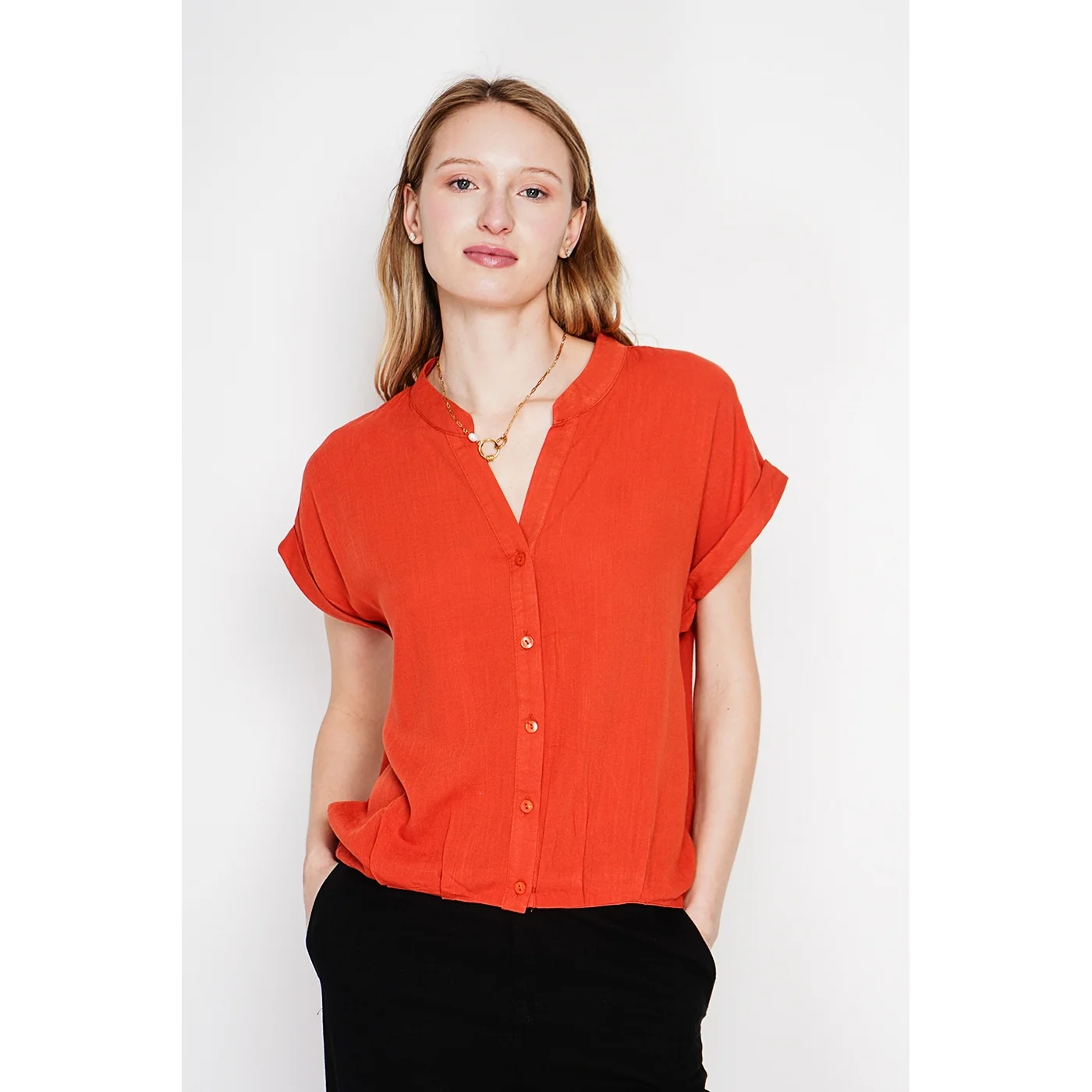 Chemise - Orange - Image 4