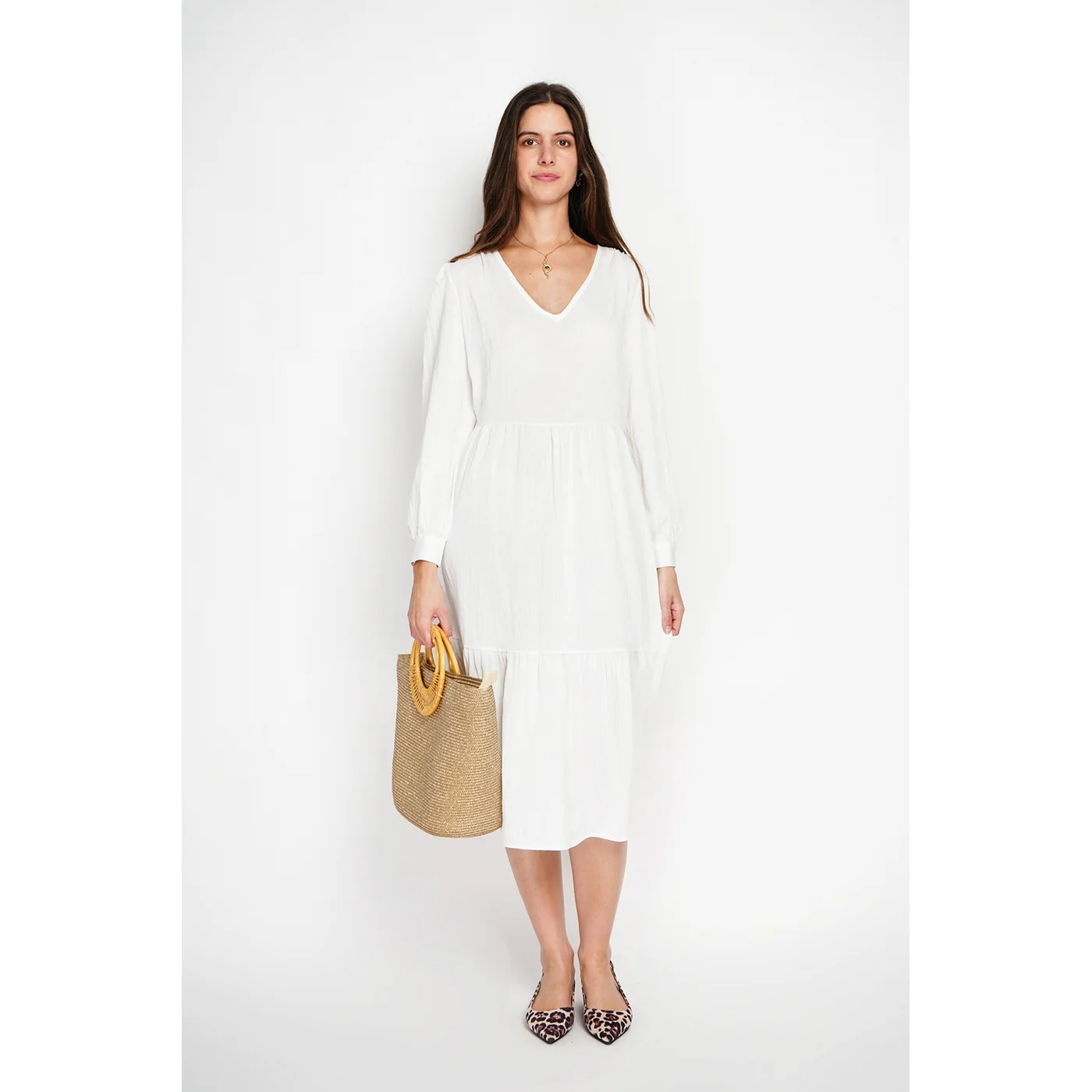 Robe - Blanc - Image 4