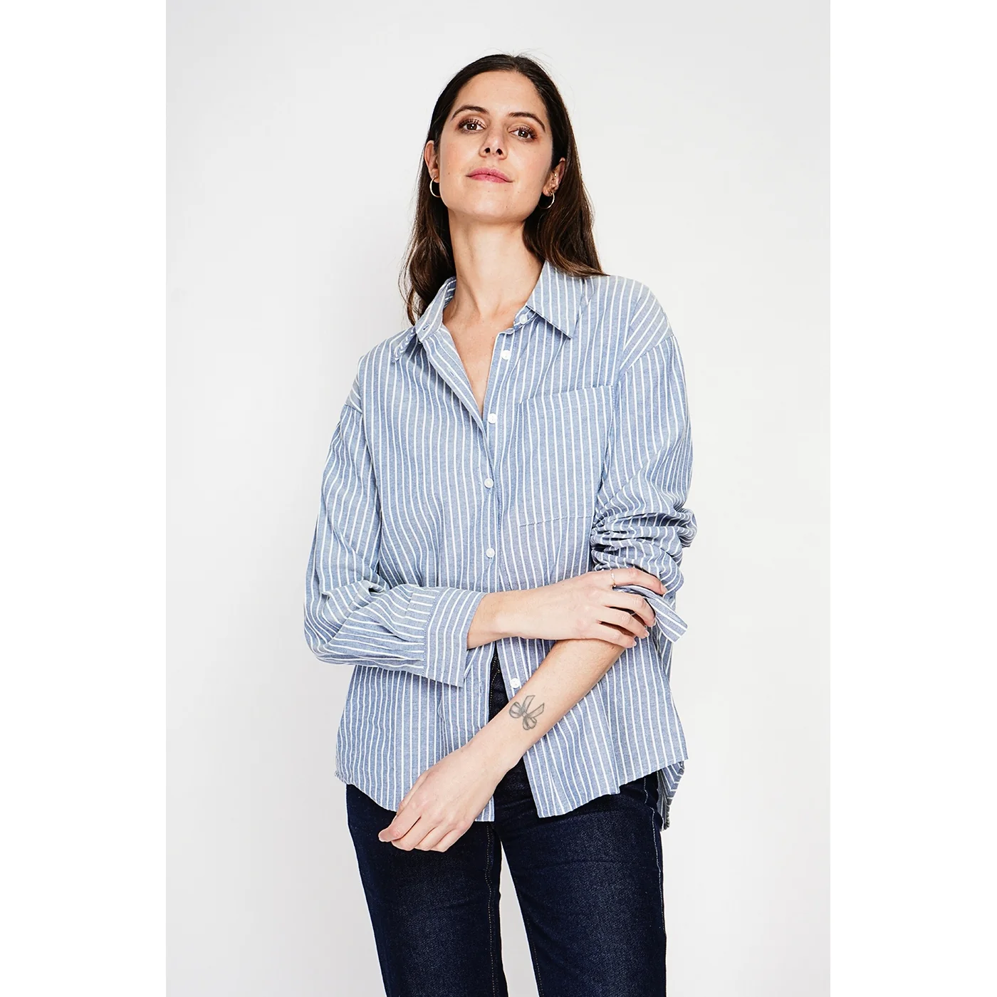 Chemise - Bleu Jeans - Image 5