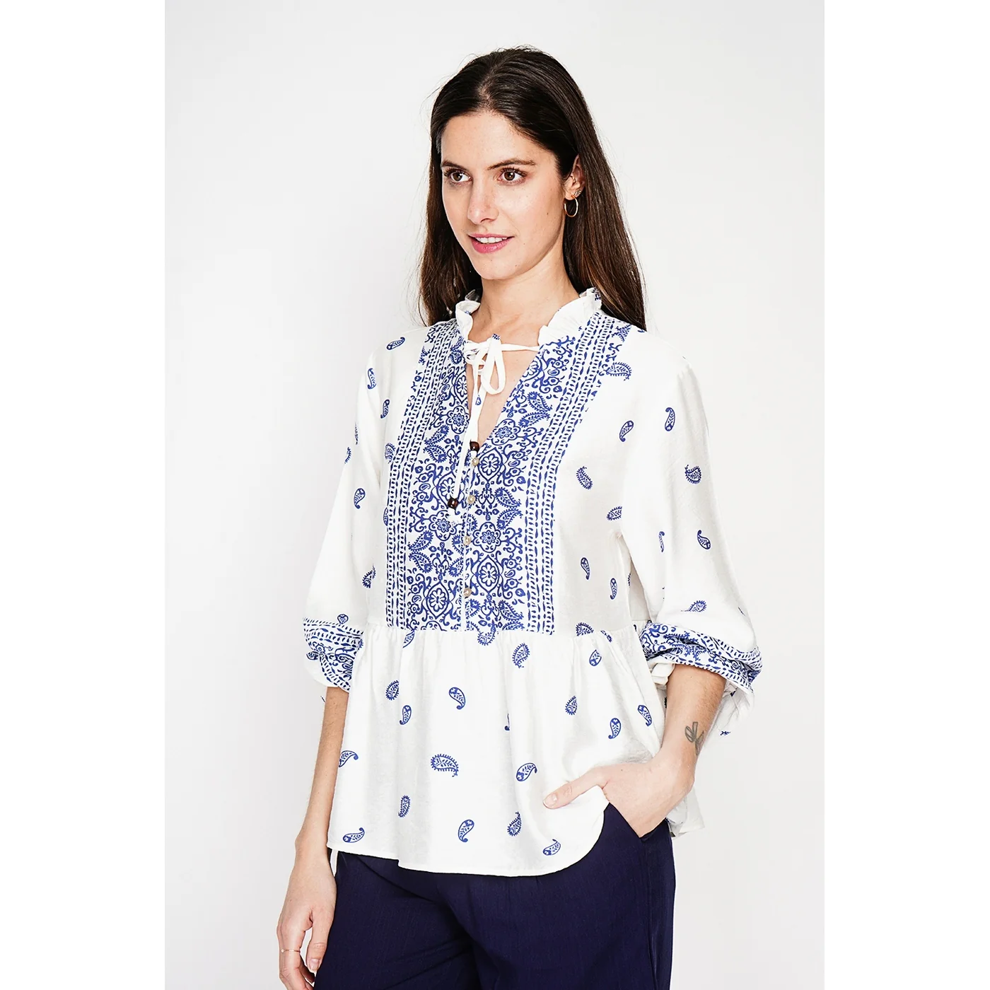 Blouse - Marine - Image 6