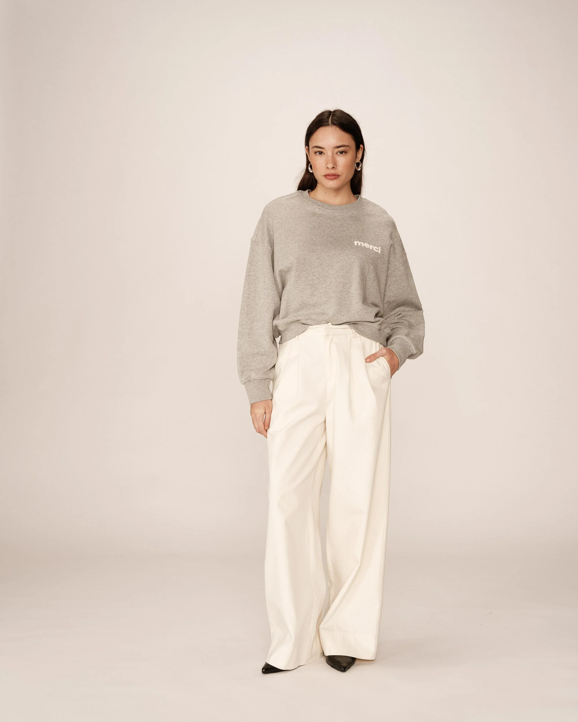 Sweatshirt Positive - Gris - Image 3