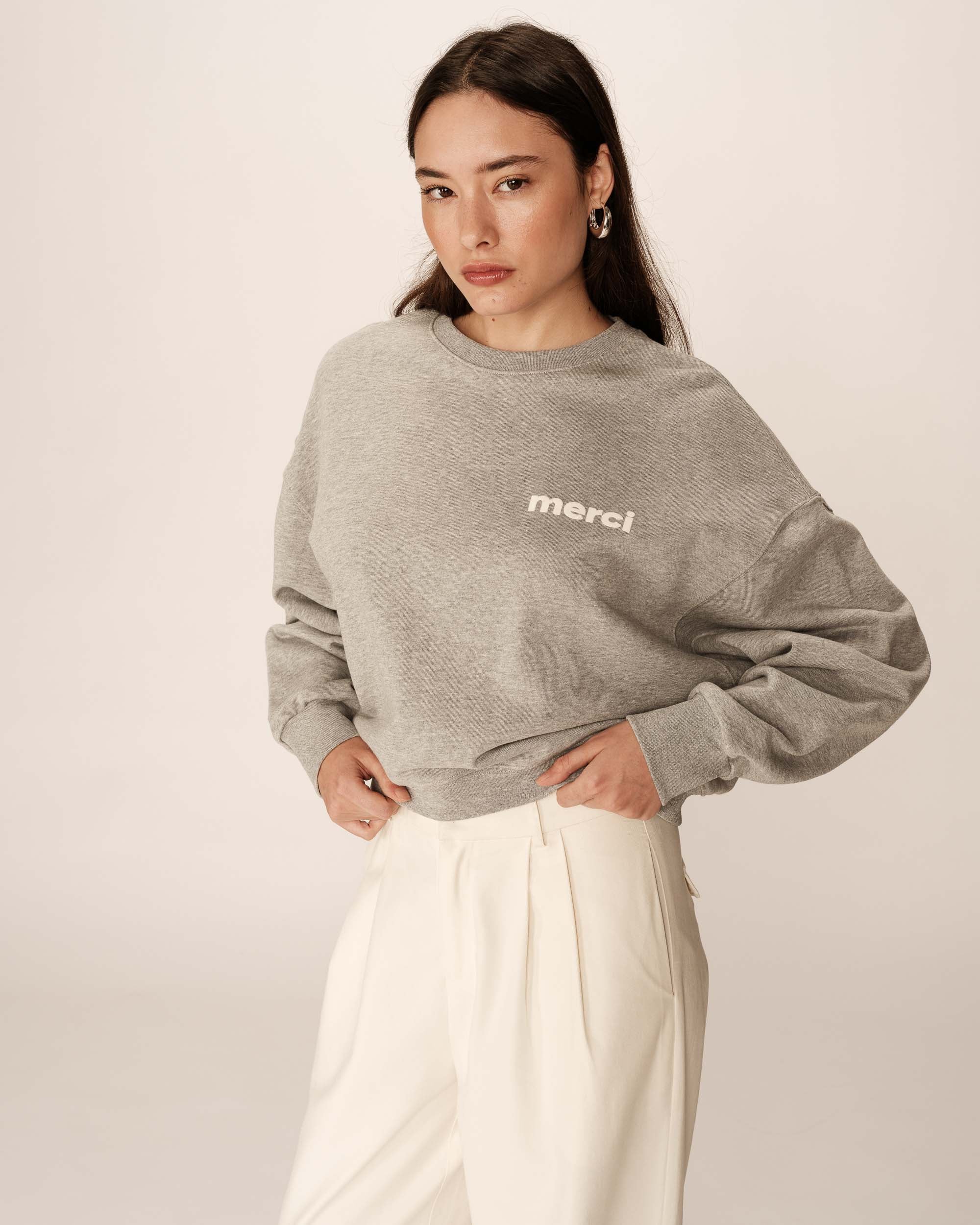 Sweatshirt Positive - Gris - Image 4