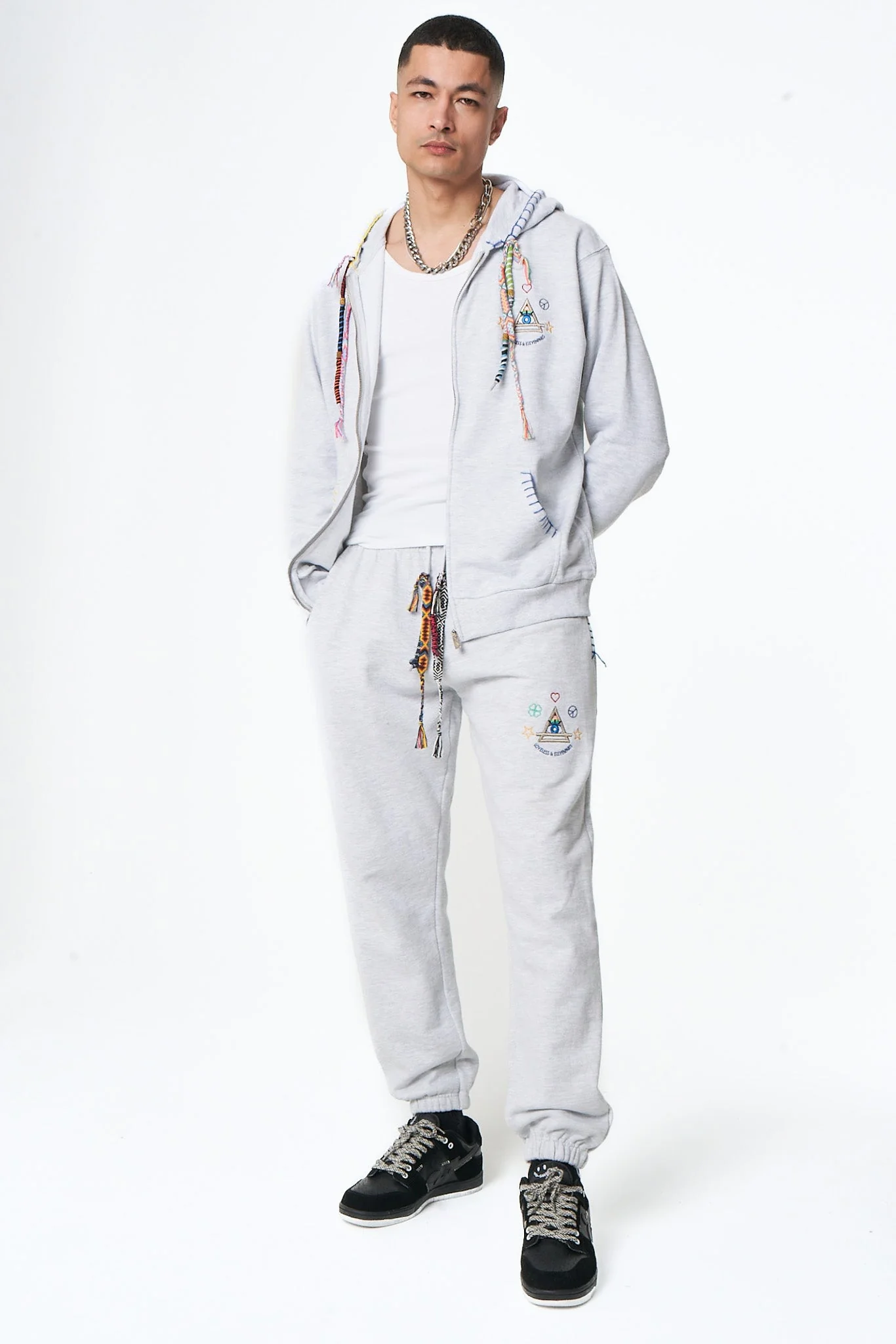 Sweat Moon - Light Grey Melanged - Image 8