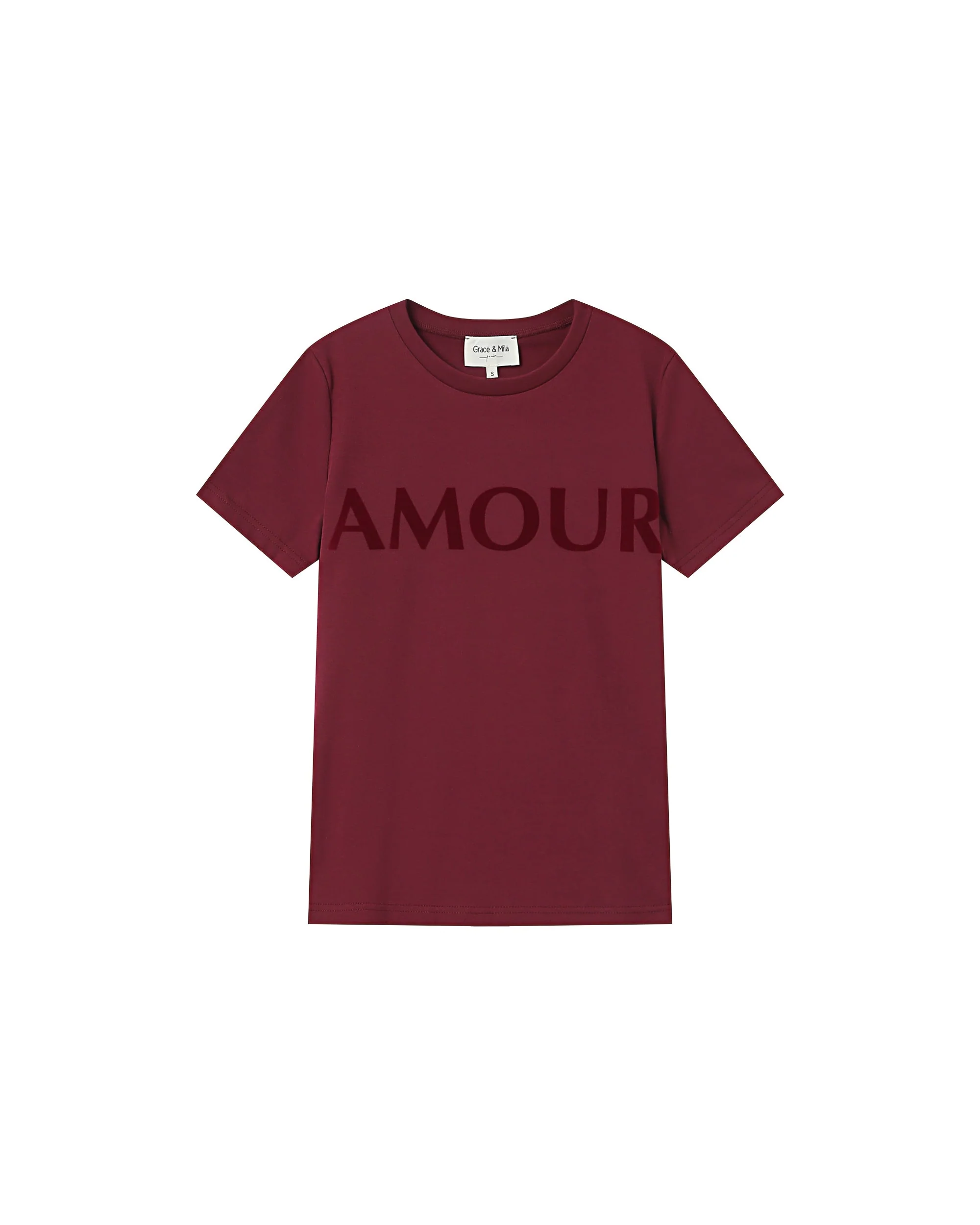 T-Shirt A Message Bordeaux Sixte - Image 5