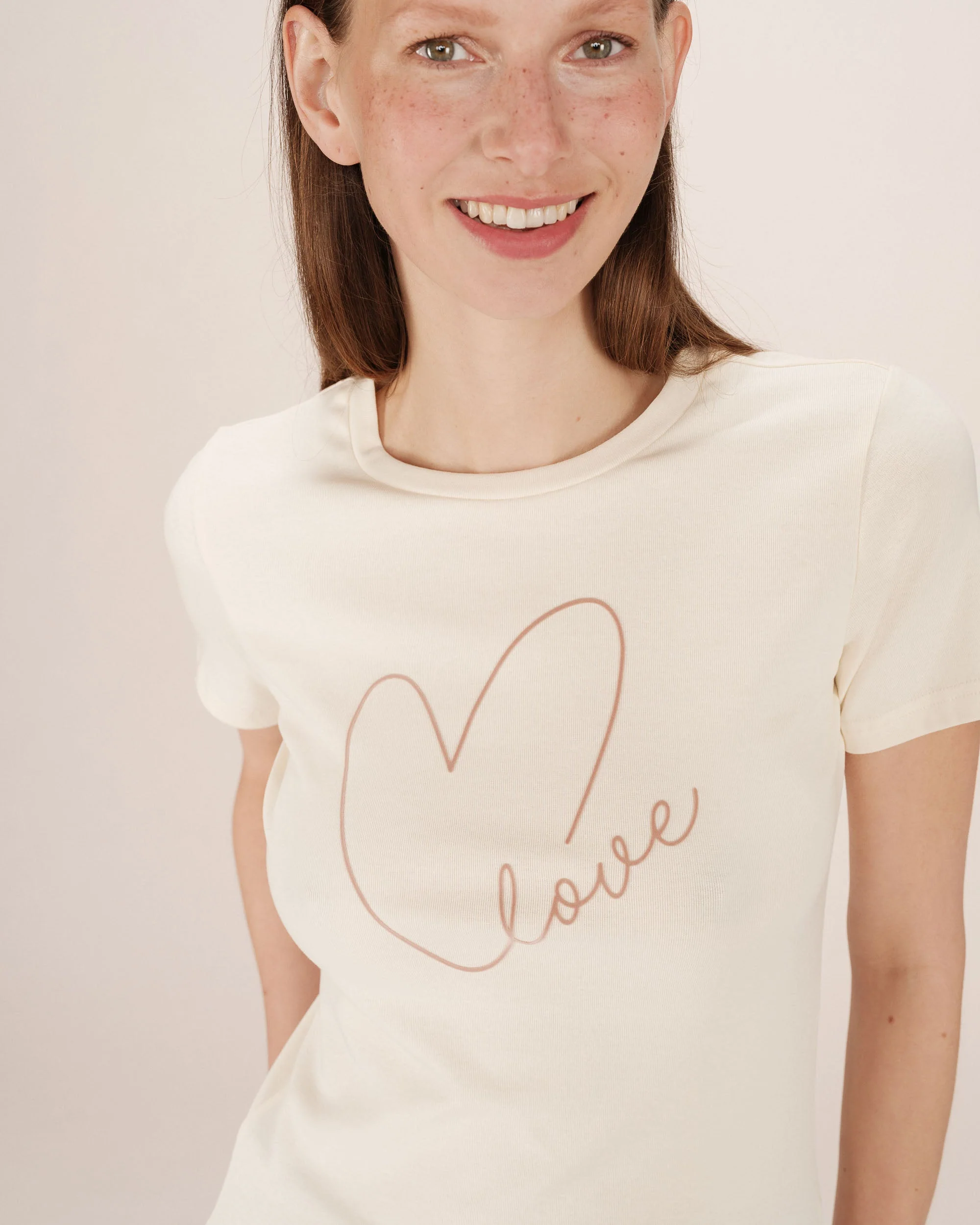 T-Shirt A Message Ecru Sixte - Image 2