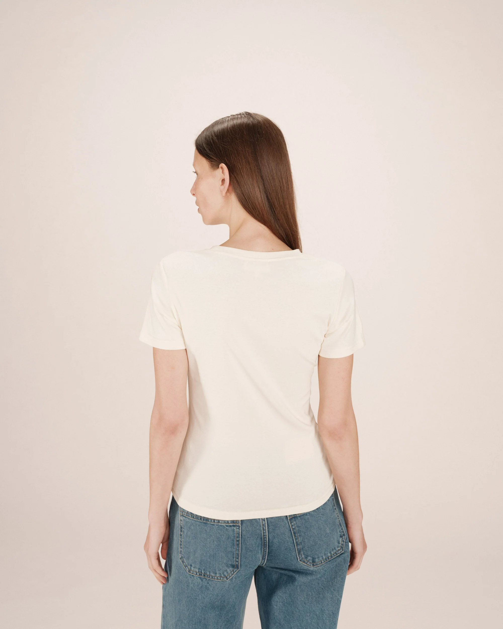 T-Shirt A Message Ecru Sixte - Image 4