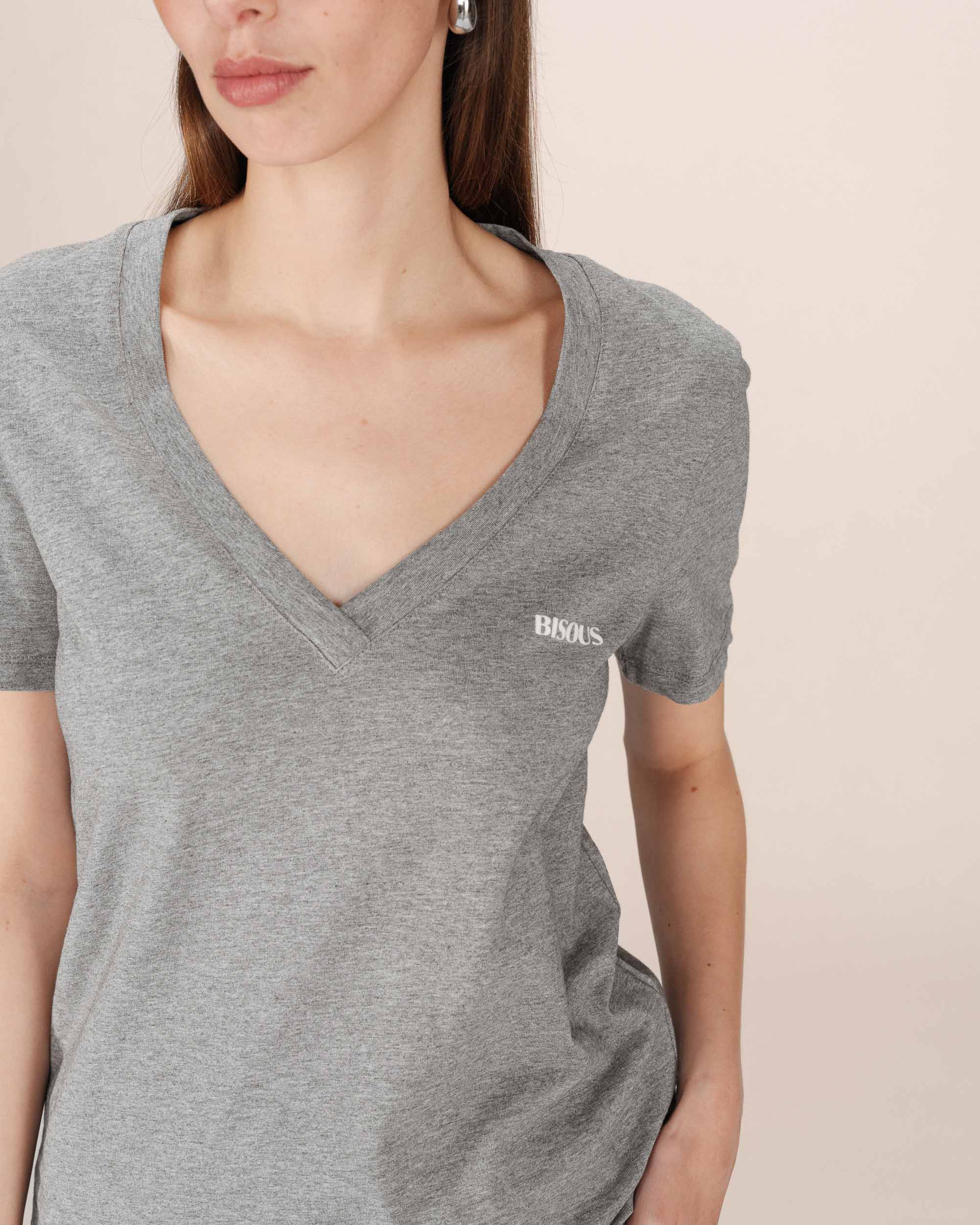 T-Shirt A Message Gris Samory - Image 2