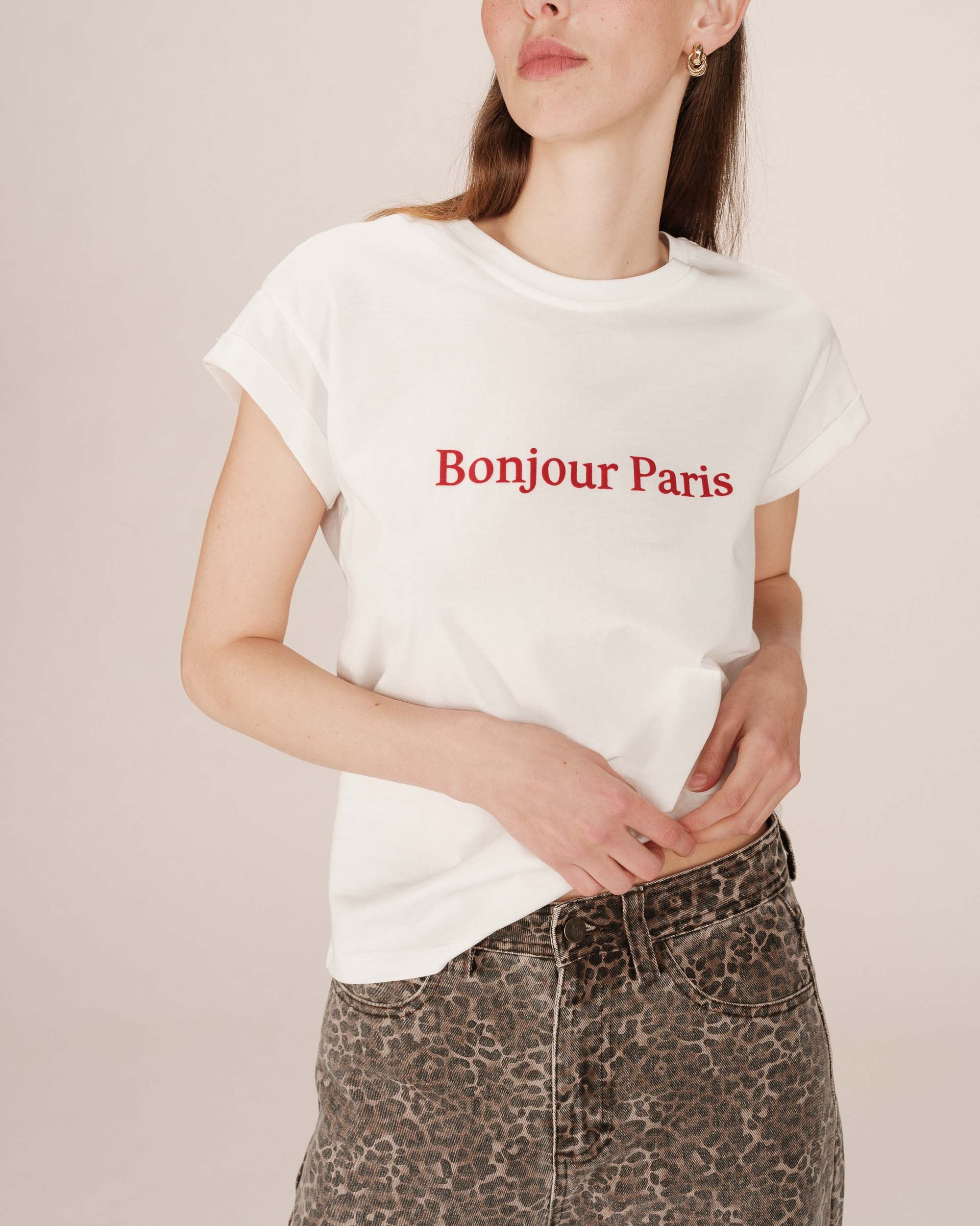 T-Shirt A Message Ivoire Sorentino - Image 2