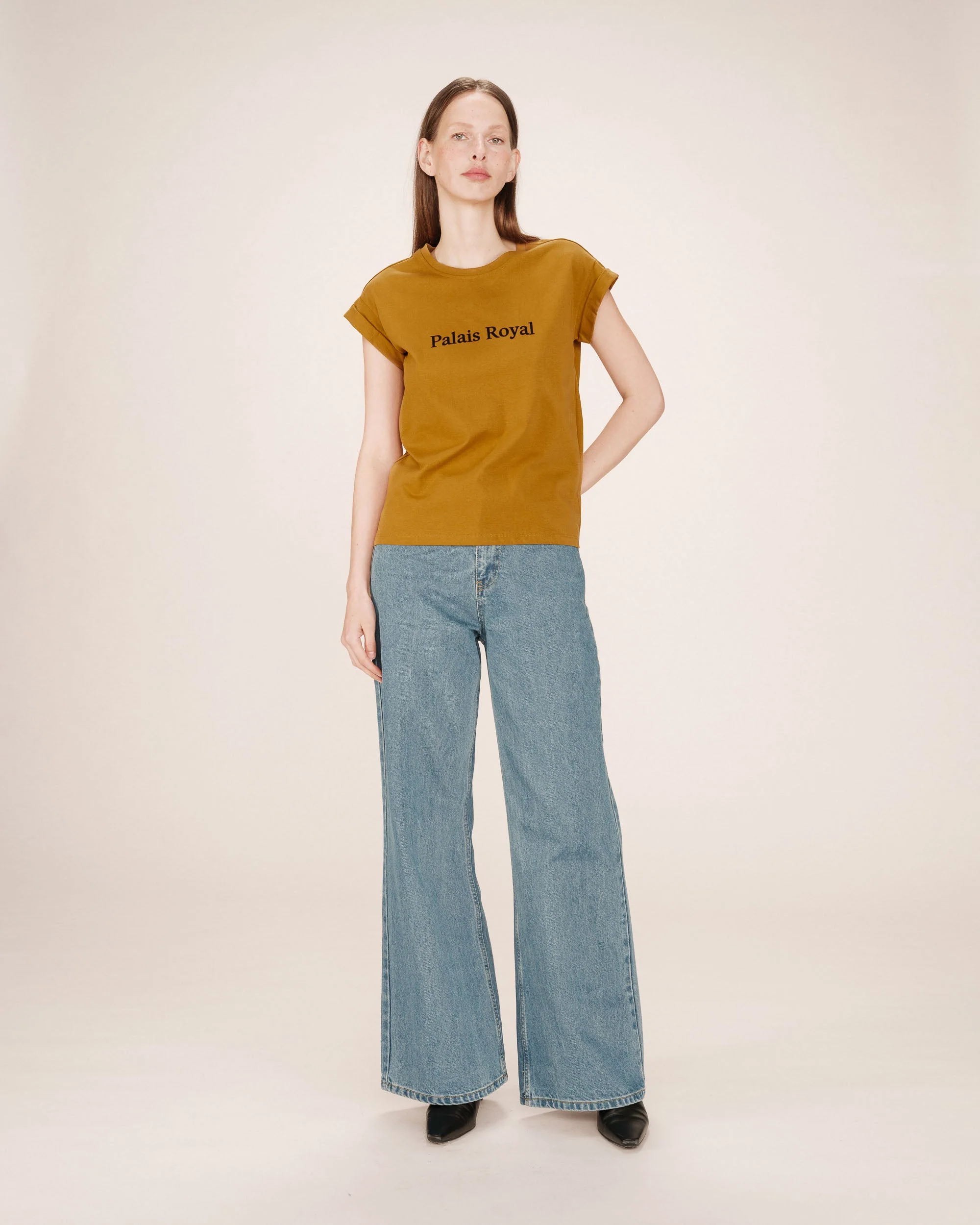 T-Shirt A Message Ocre Sorentino - Image 3