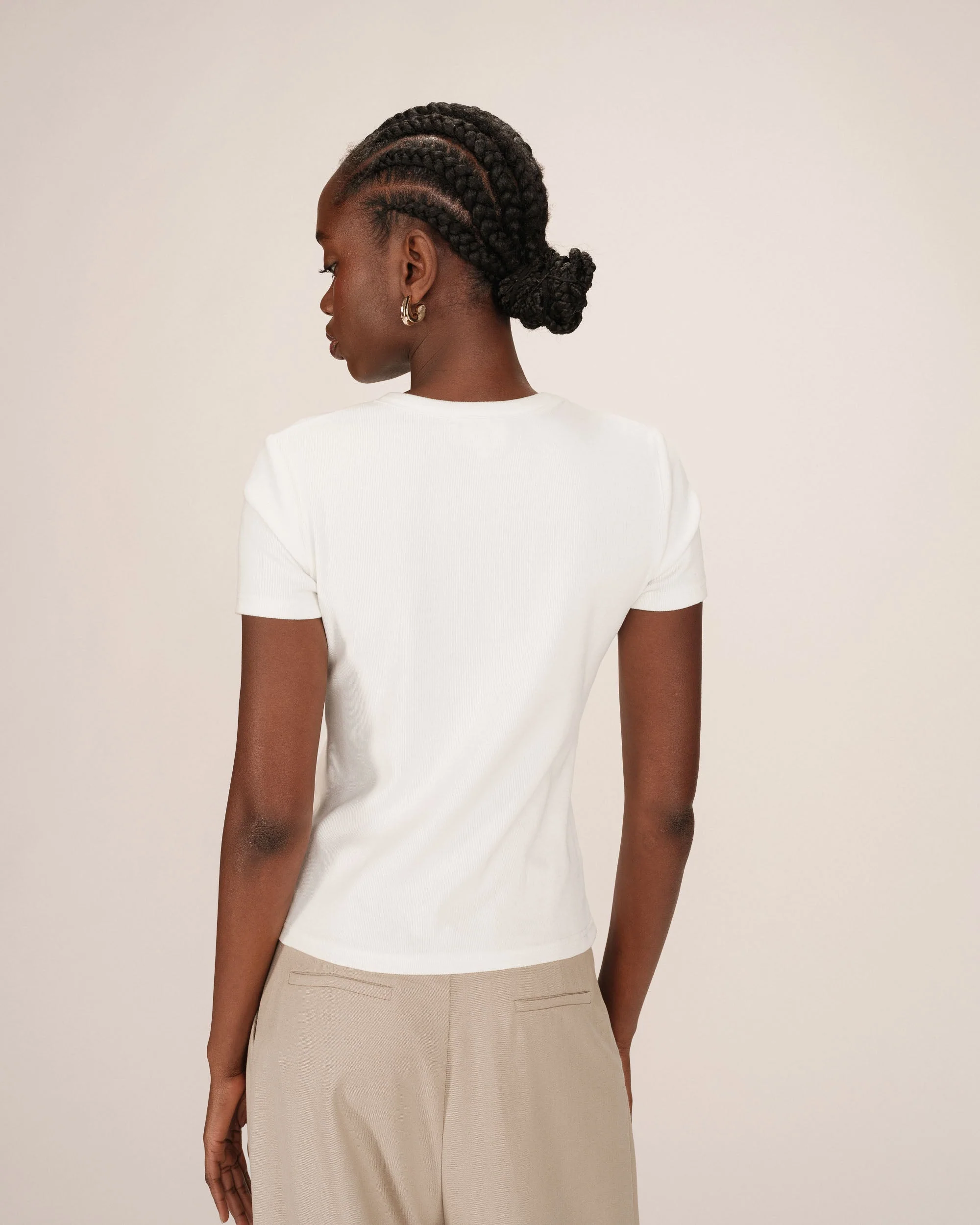 T-Shirt Col Rond Ivoire Sure - Image 4