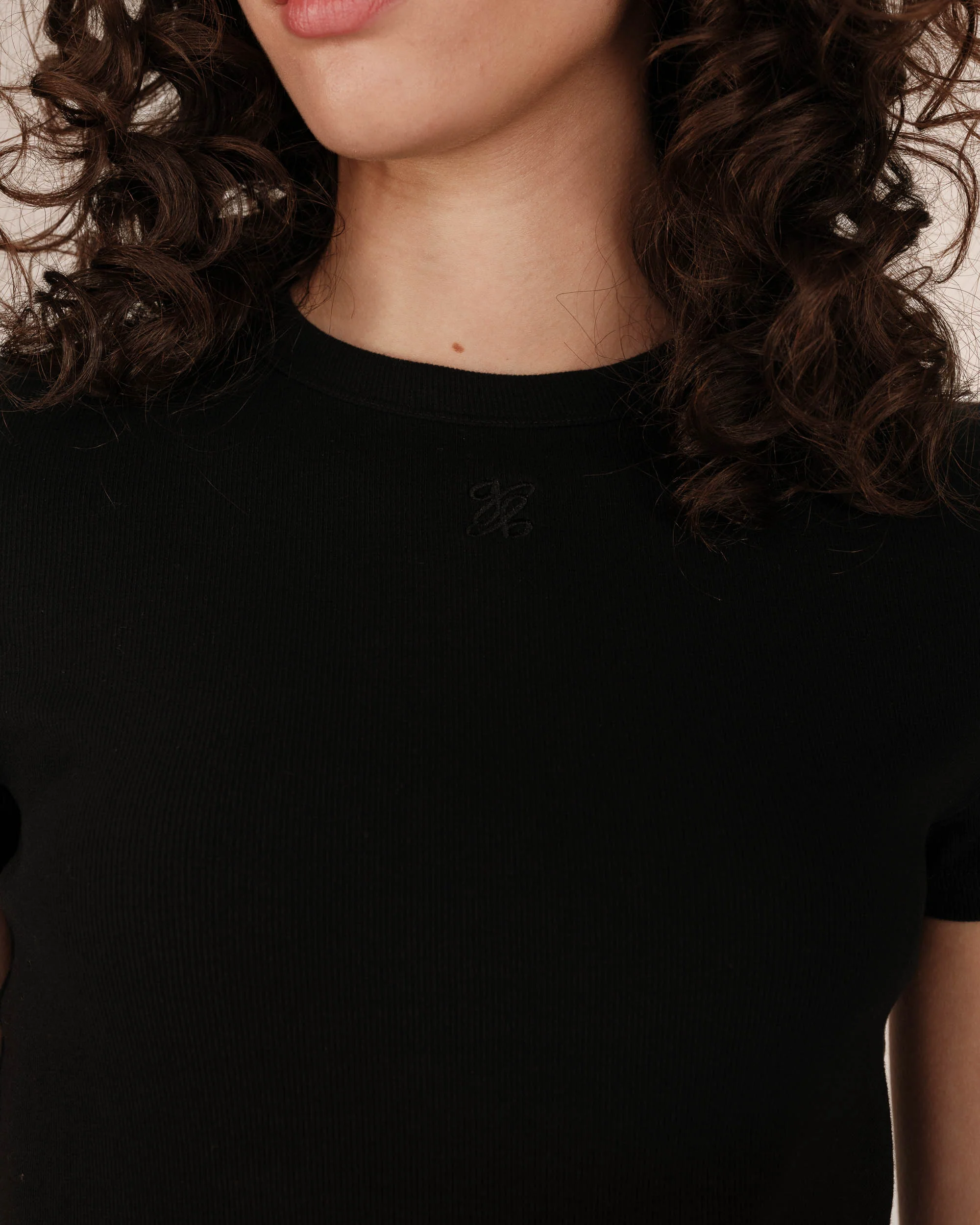 T-Shirt Col Rond Noir Sure - Image 2