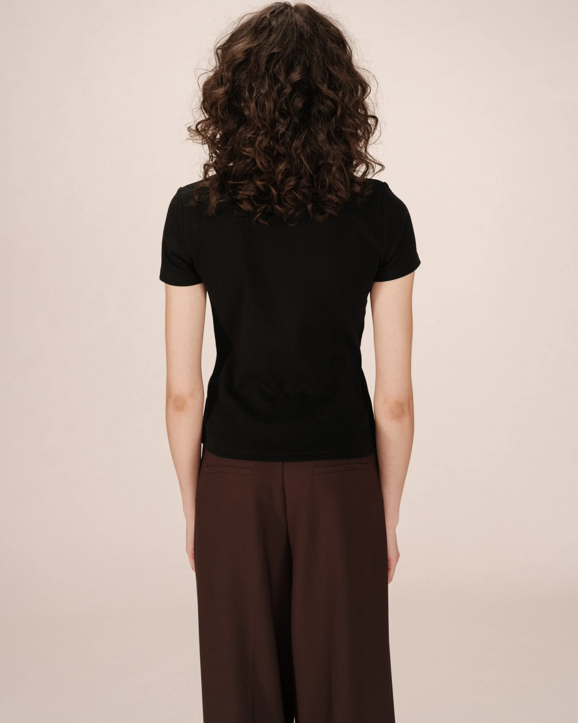 T-Shirt Col Rond Noir Sure - Image 4