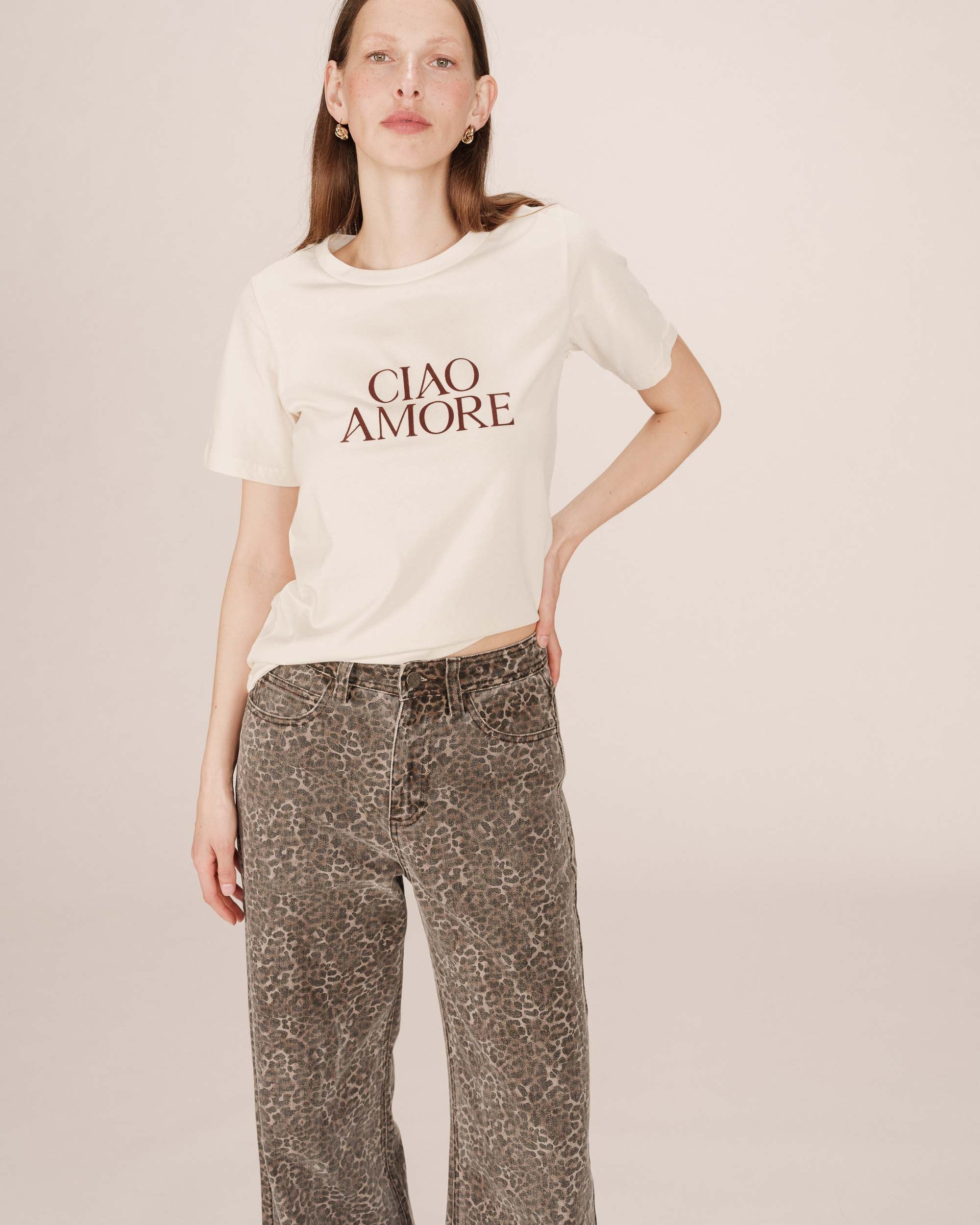 T-Shirt Imprimé Ivoire Soft - Image 2