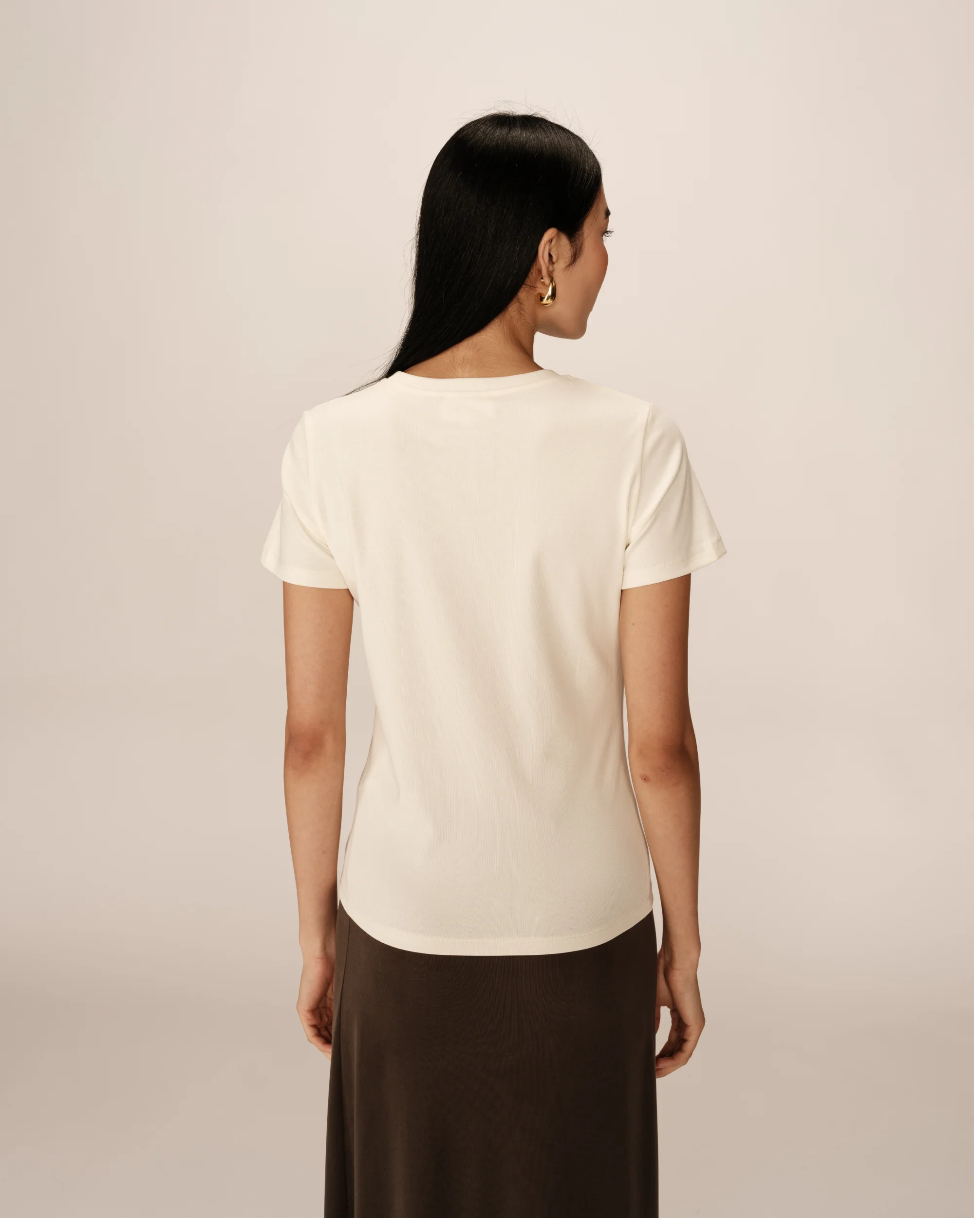 T-Shirt Poussin - Beige - Image 3