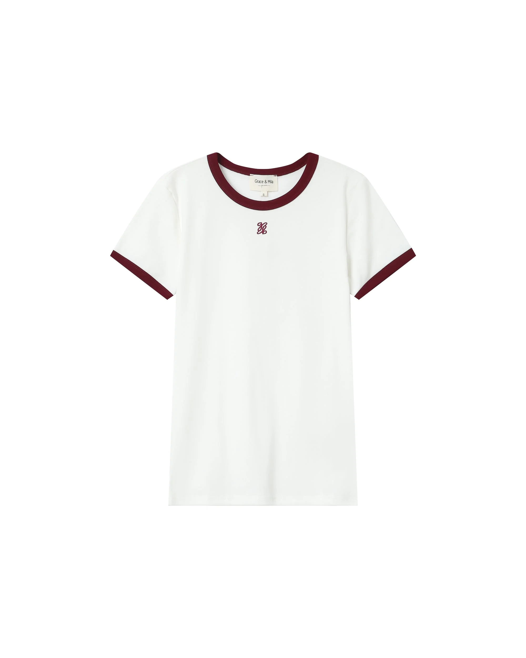 T-Shirt Monogramme G&M Brode Ecru Sany - Image 5