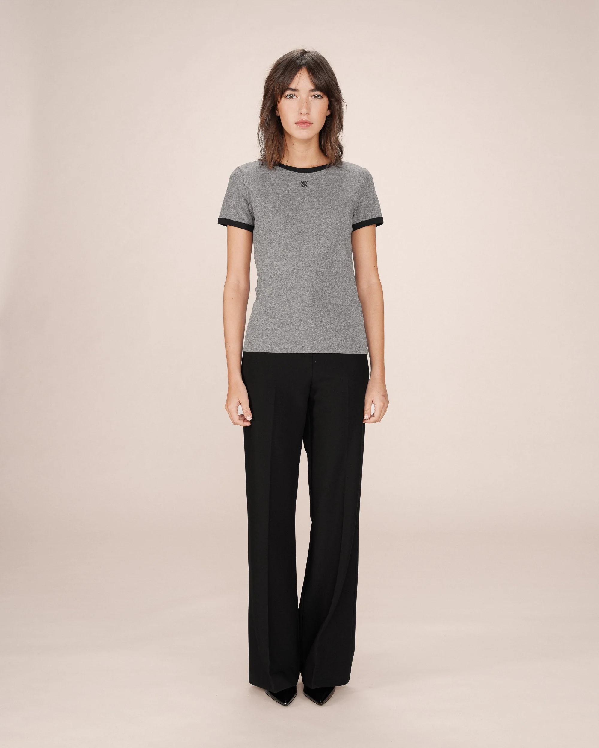 T-Shirt Monogramme G&M Brode Gris Sany - Image 3