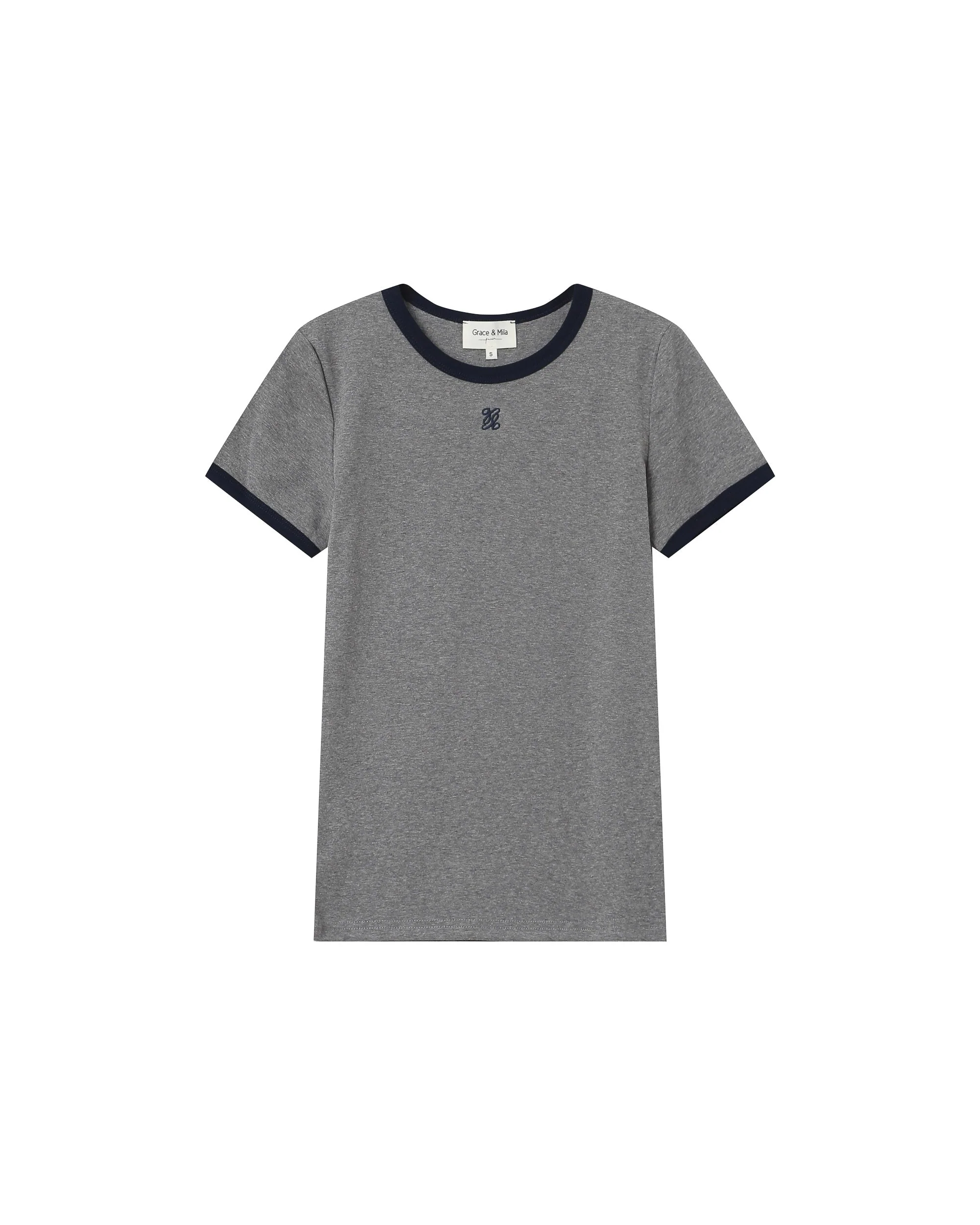 T-Shirt Monogramme G&M Brode Gris Sany - Image 5