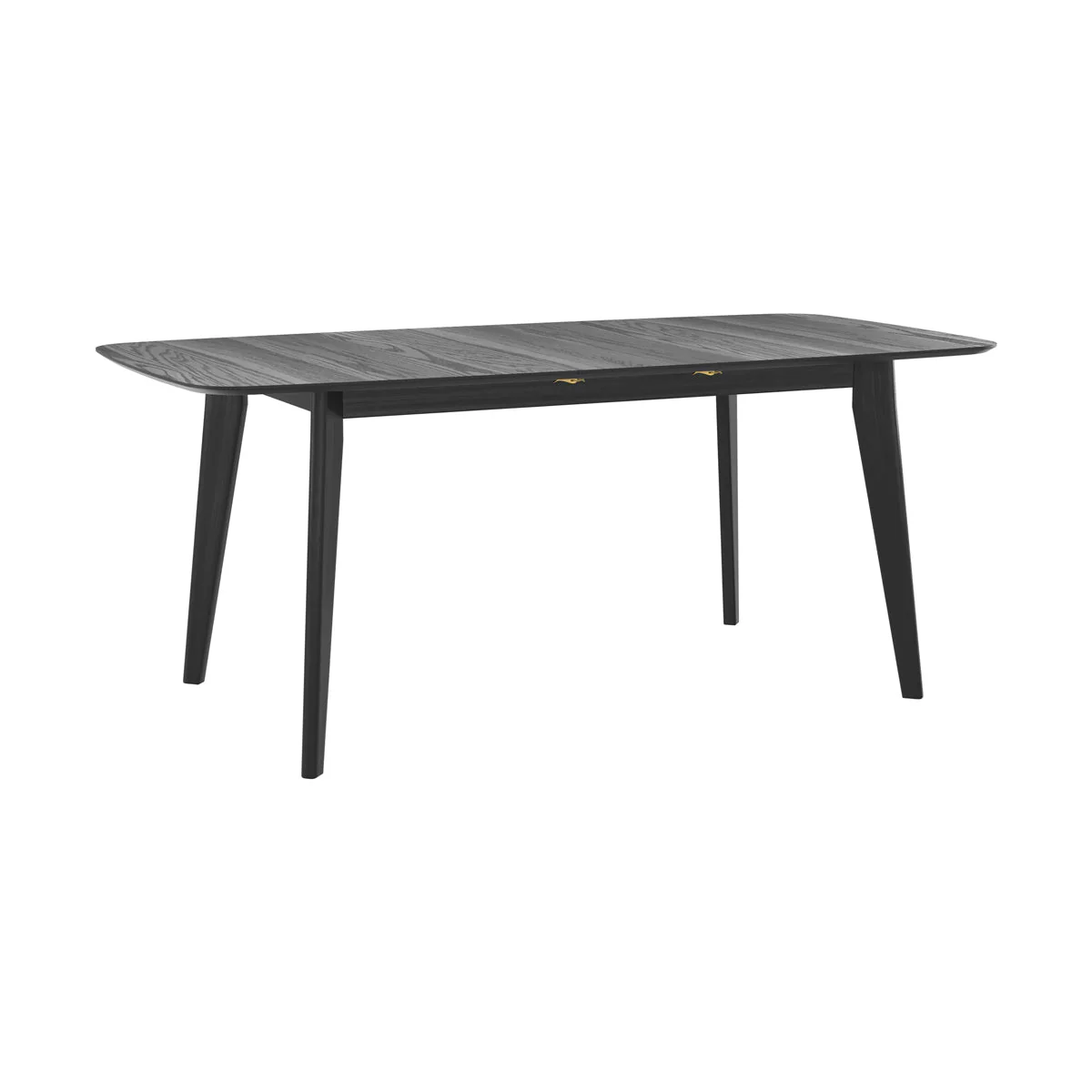 Table rectangulaire Oman 4/6 personnes extensible en bois noir 150/180 cm - Image 6