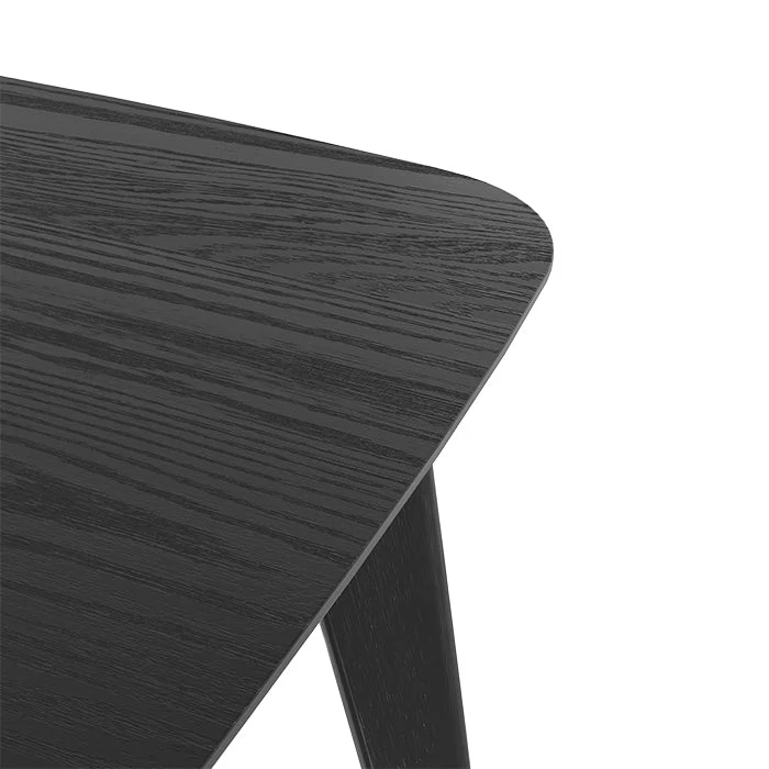 Table rectangulaire Oman 4/6 personnes extensible en bois noir 150/180 cm - Image 7