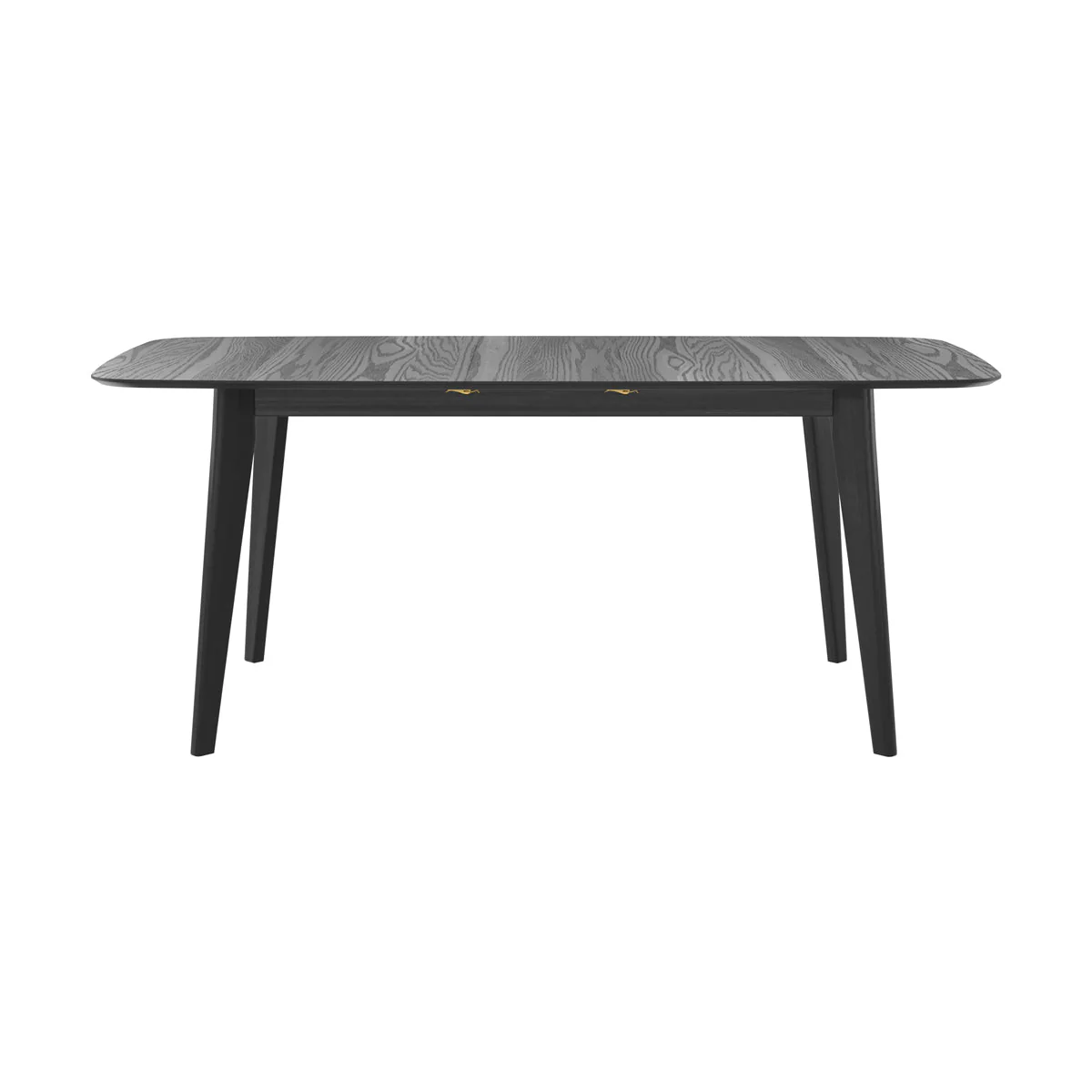 Table rectangulaire Oman 4/6 personnes extensible en bois noir 150/180 cm - Image 9