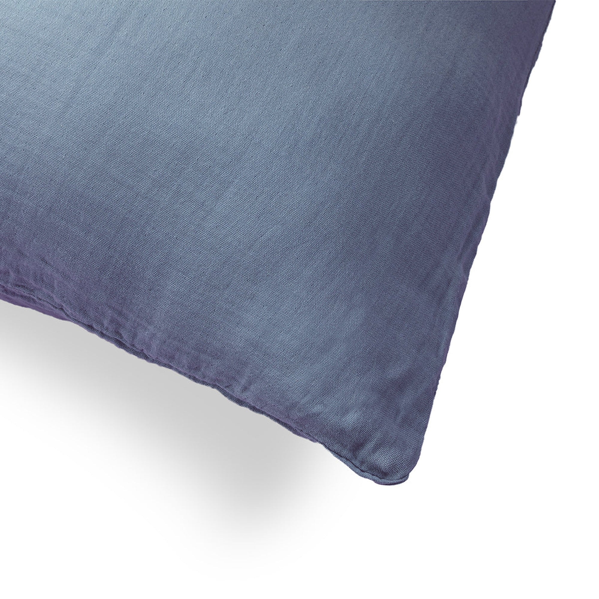 Taie D'Oreiller (X1) - Gaze De Coton - Bleu Jean - Clara - Image 7