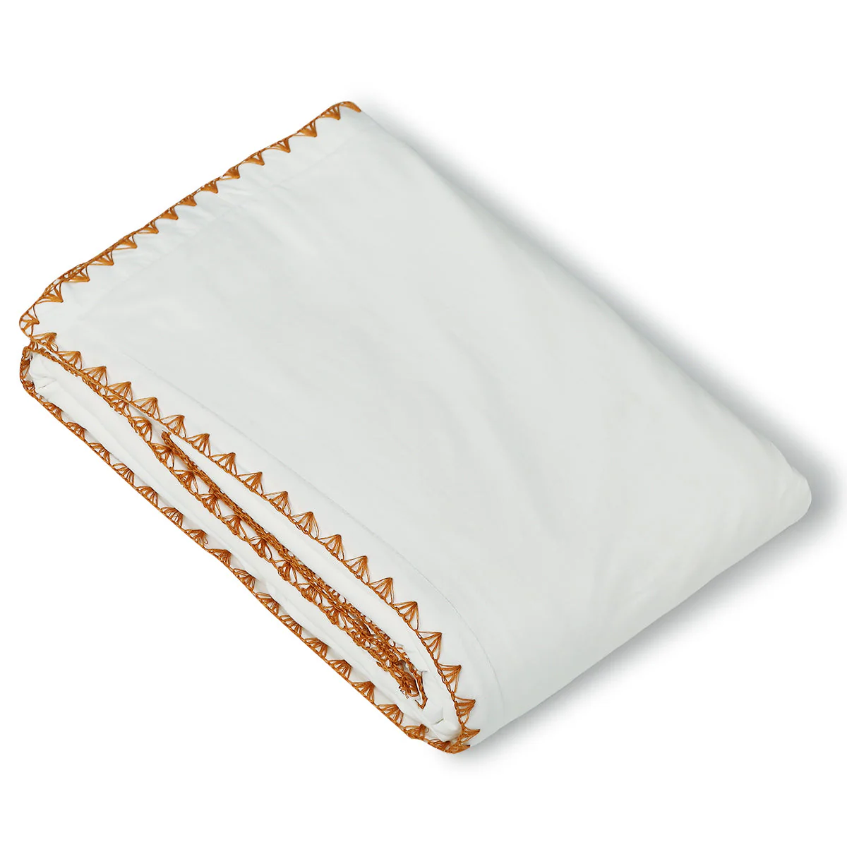 Taie D Oreiller X2 - Percale De Coton - Blanc / Caramel - Zoé - Image 13