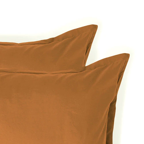 Taie D'Oreiller (X2) - Percale De Coton - Caramel - Nina - Image 14