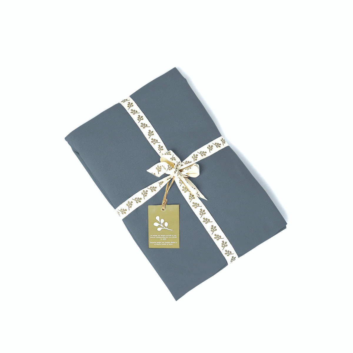 Taie D'Oreiller (X2) - Percale De Coton - Bleu Denim - Nina - Image 12