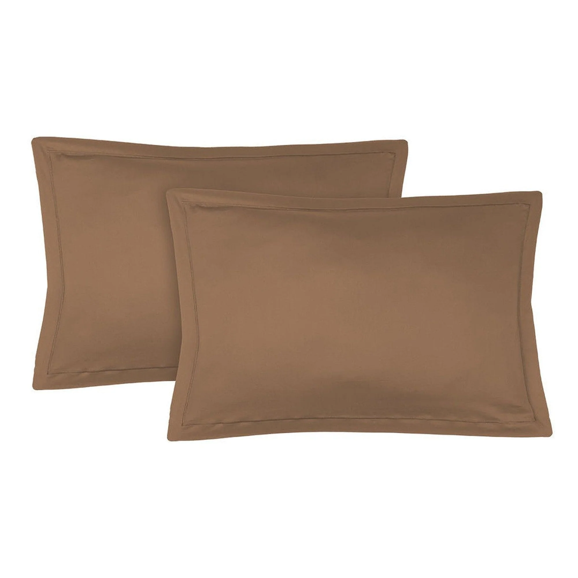 Taie D'Oreiller (X2) - Satin De Coton - Caramel - Julia - Image 2