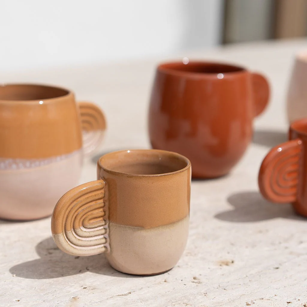 Lot de 2 Tasses En Céramique Ambre - Bicolore - Image 2