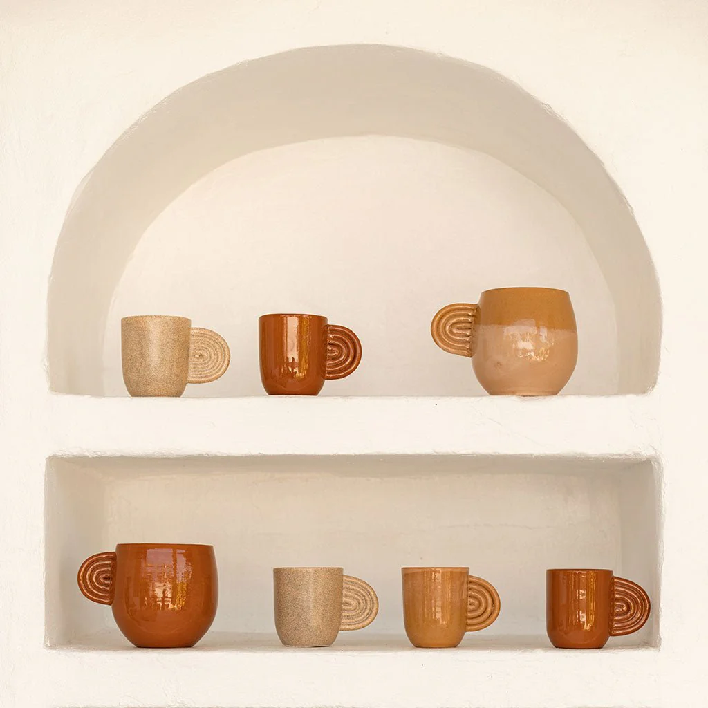 Lot de 2 Tasses En Céramique Ambre - Bicolore - Image 3