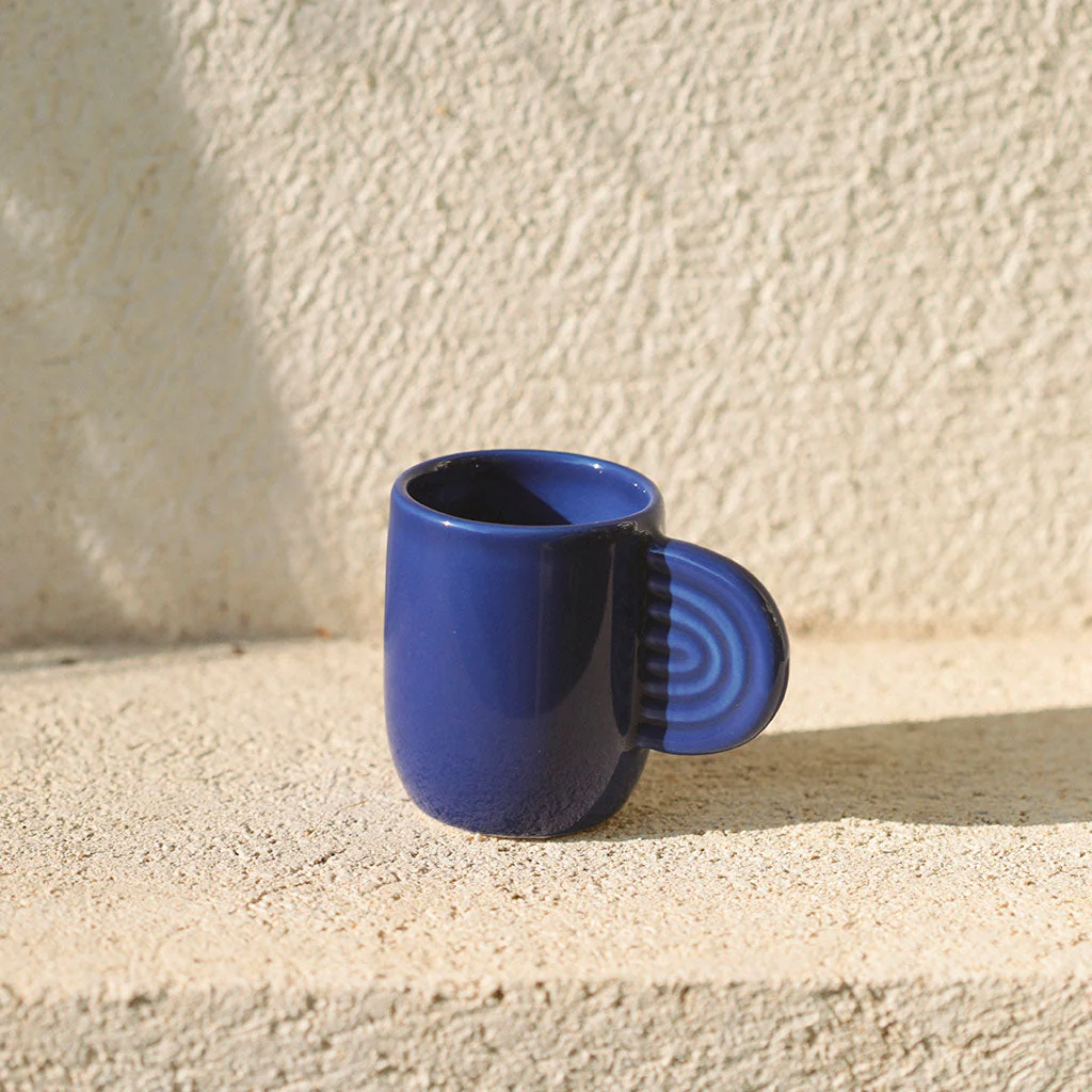 Lot de 2 Tasses En Céramique Ambre - Bleu - Image 2
