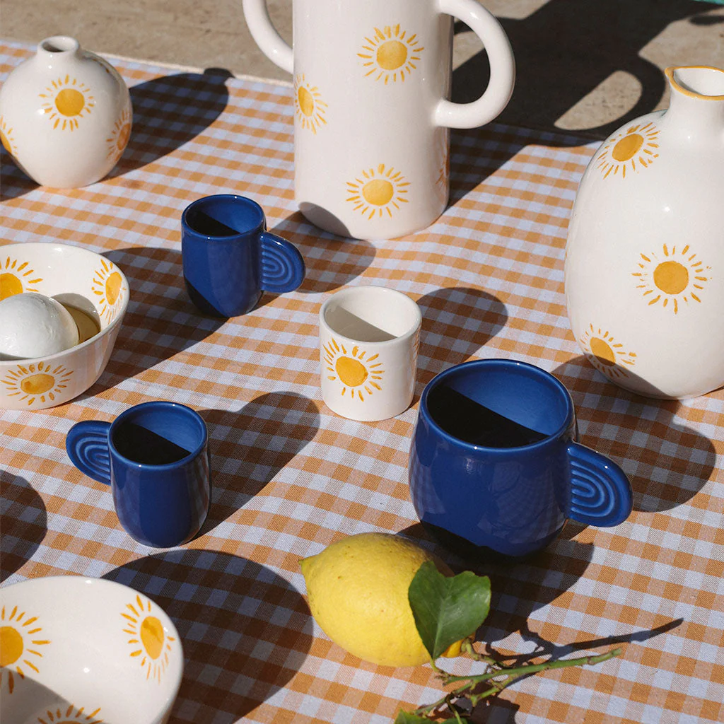 Lot de 2 Tasses En Céramique Ambre - Bleu - Image 3