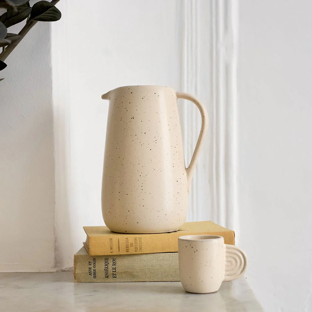 Lot de 2 Tasses En Céramique Ambre - Moucheté - Image 5