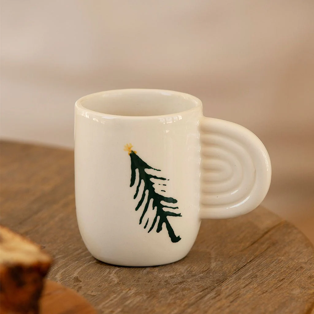 Lot de 2 Tasses En Céramique Ambre - Sapin - Image 3