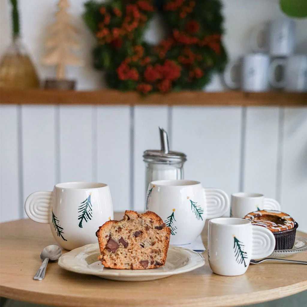 Lot de 2 Tasses En Céramique Ambre - Sapin - Image 4
