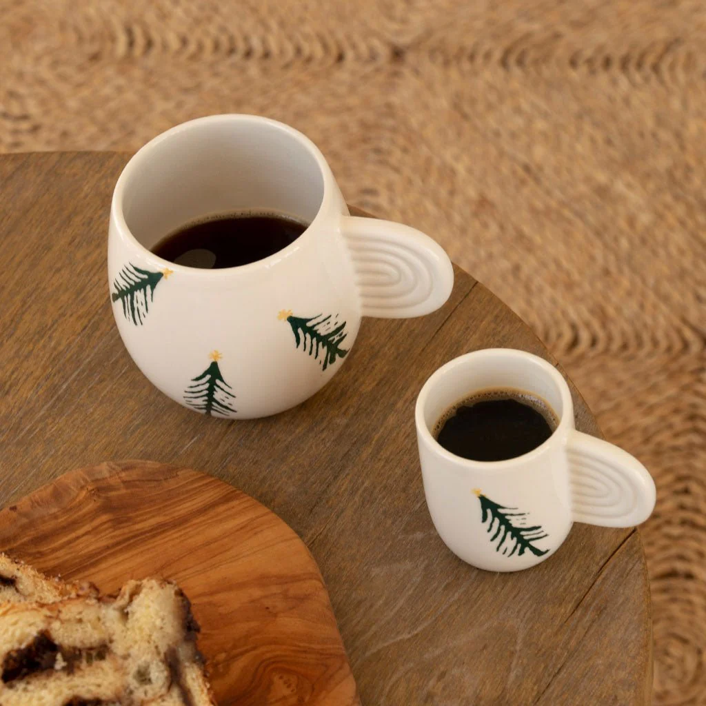Lot de 2 Tasses En Céramique Ambre - Sapin - Image 6