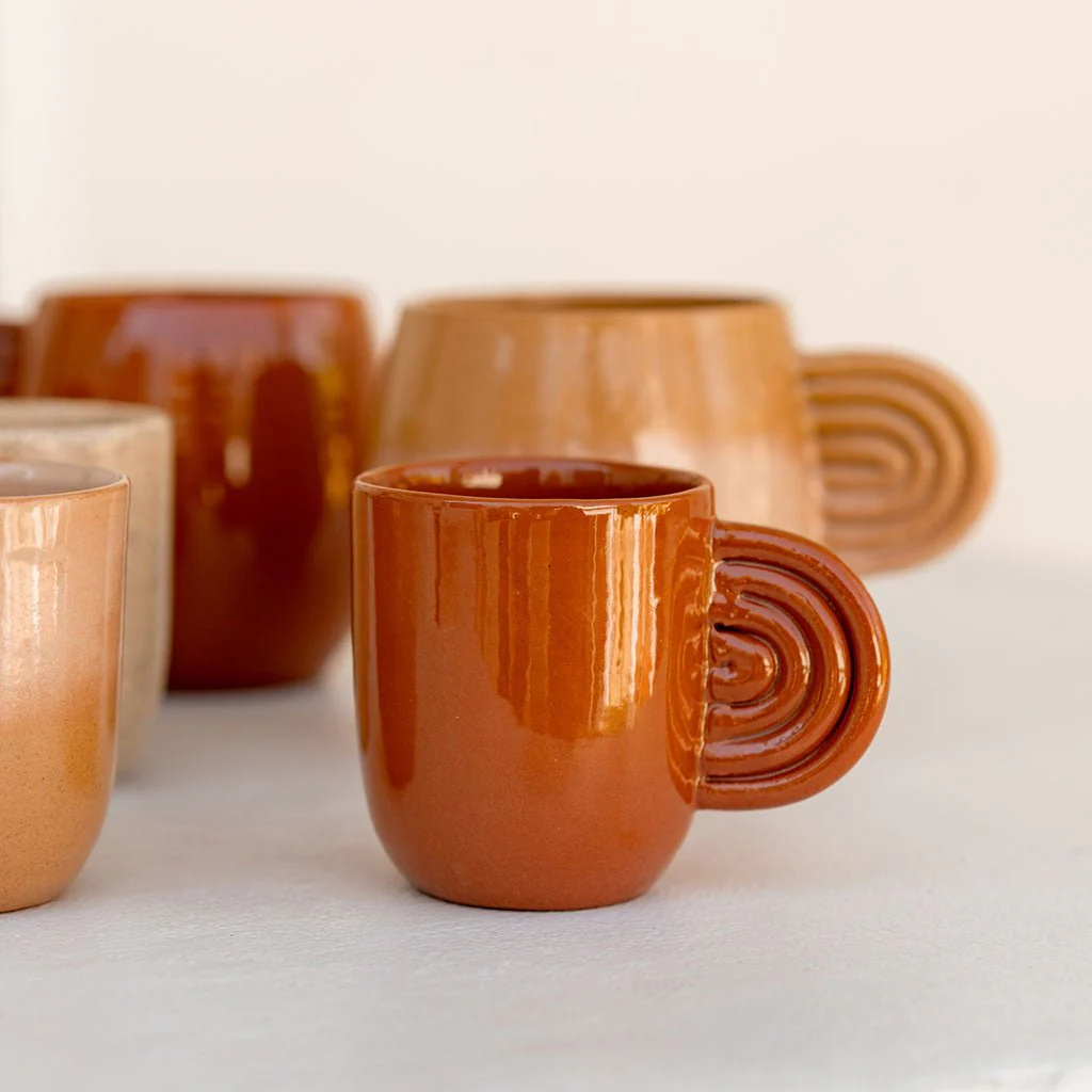 Lot De 2 Tasses En Céramique Ambre - Terracotta - Image 2