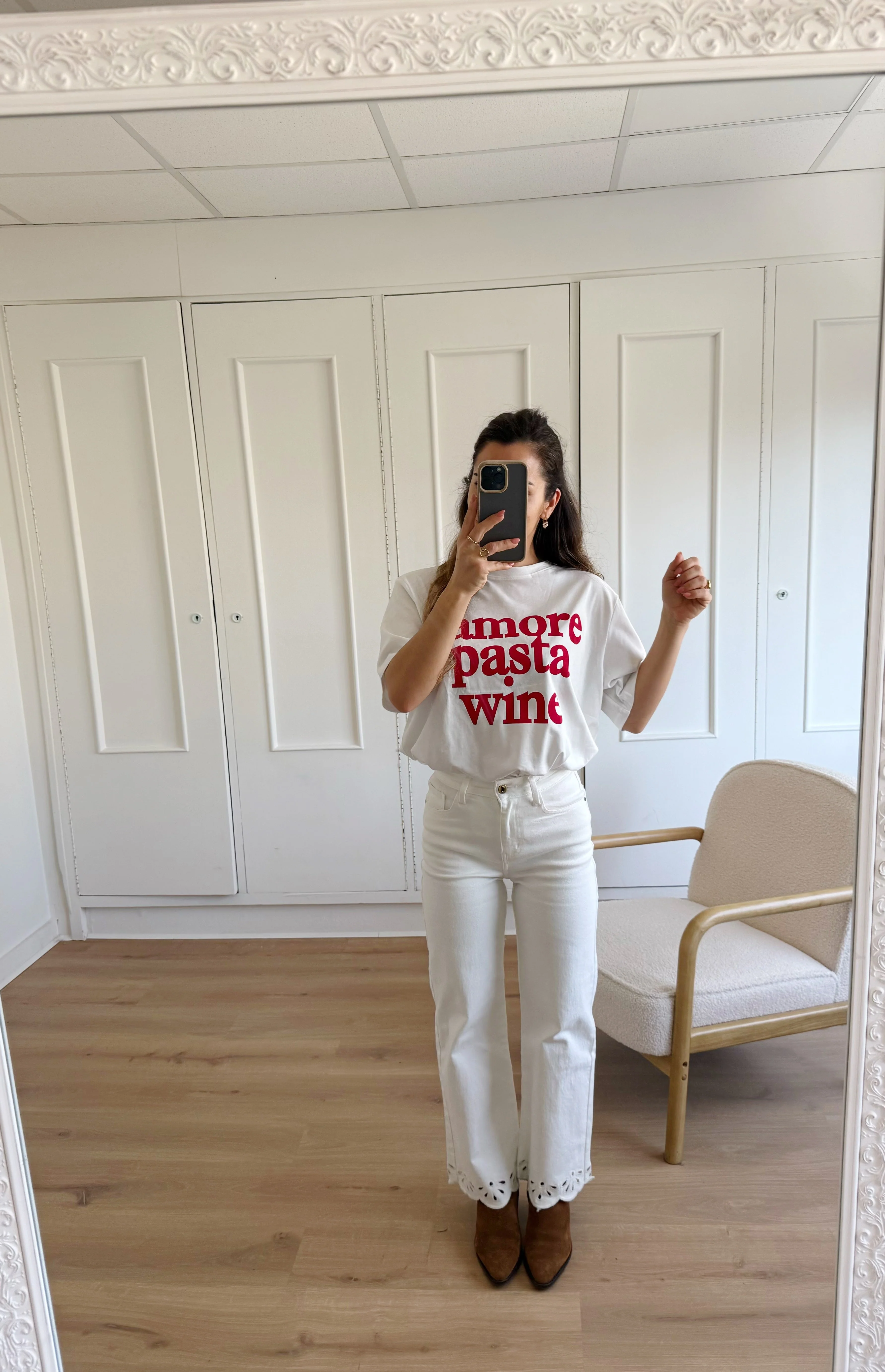 T-Shirt Amor, Pasta, Wine - Image 2