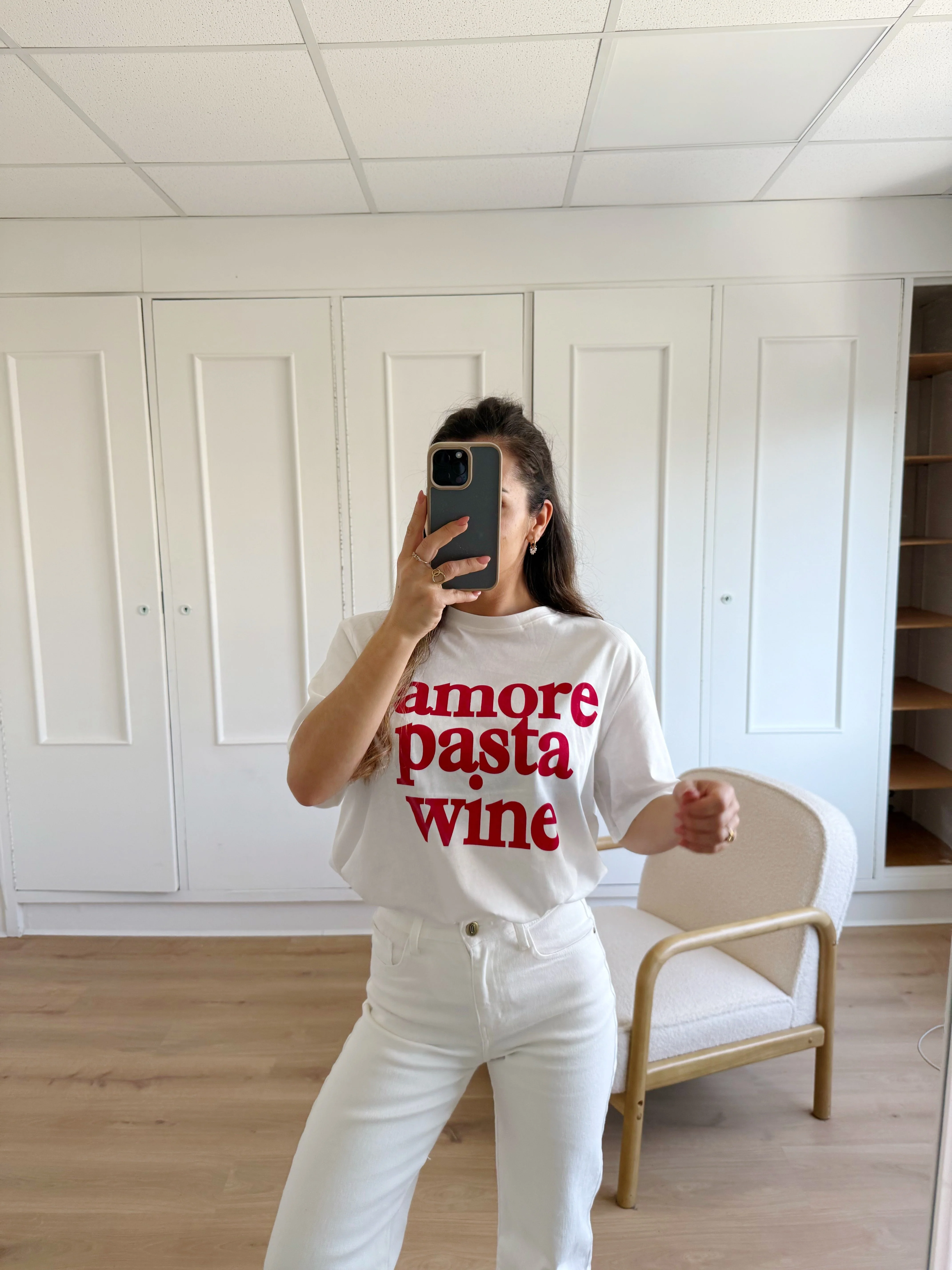 T-Shirt Amor, Pasta, Wine - Image 3