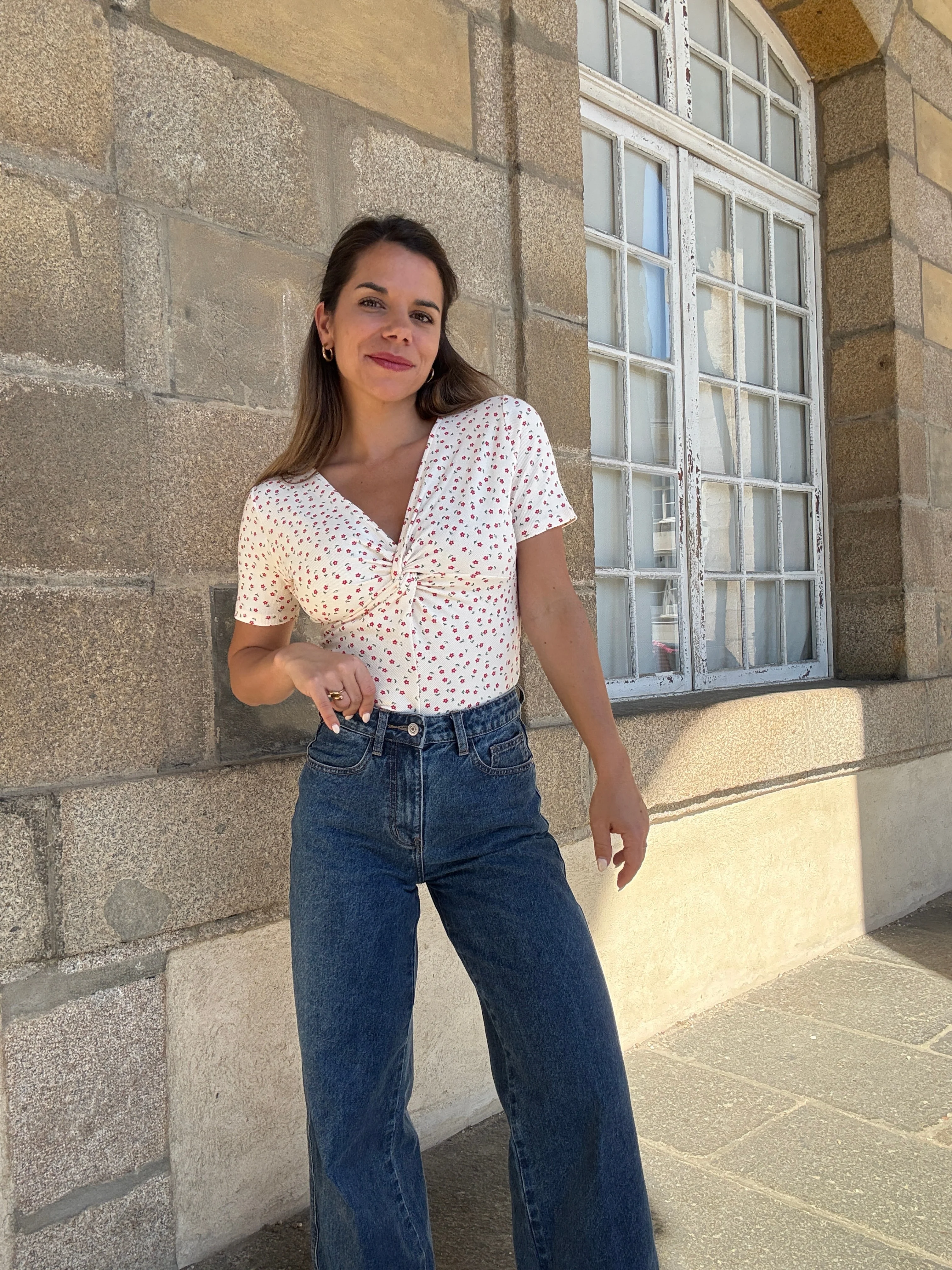 Tee-Shirt Fleuri Ysé - Image 2