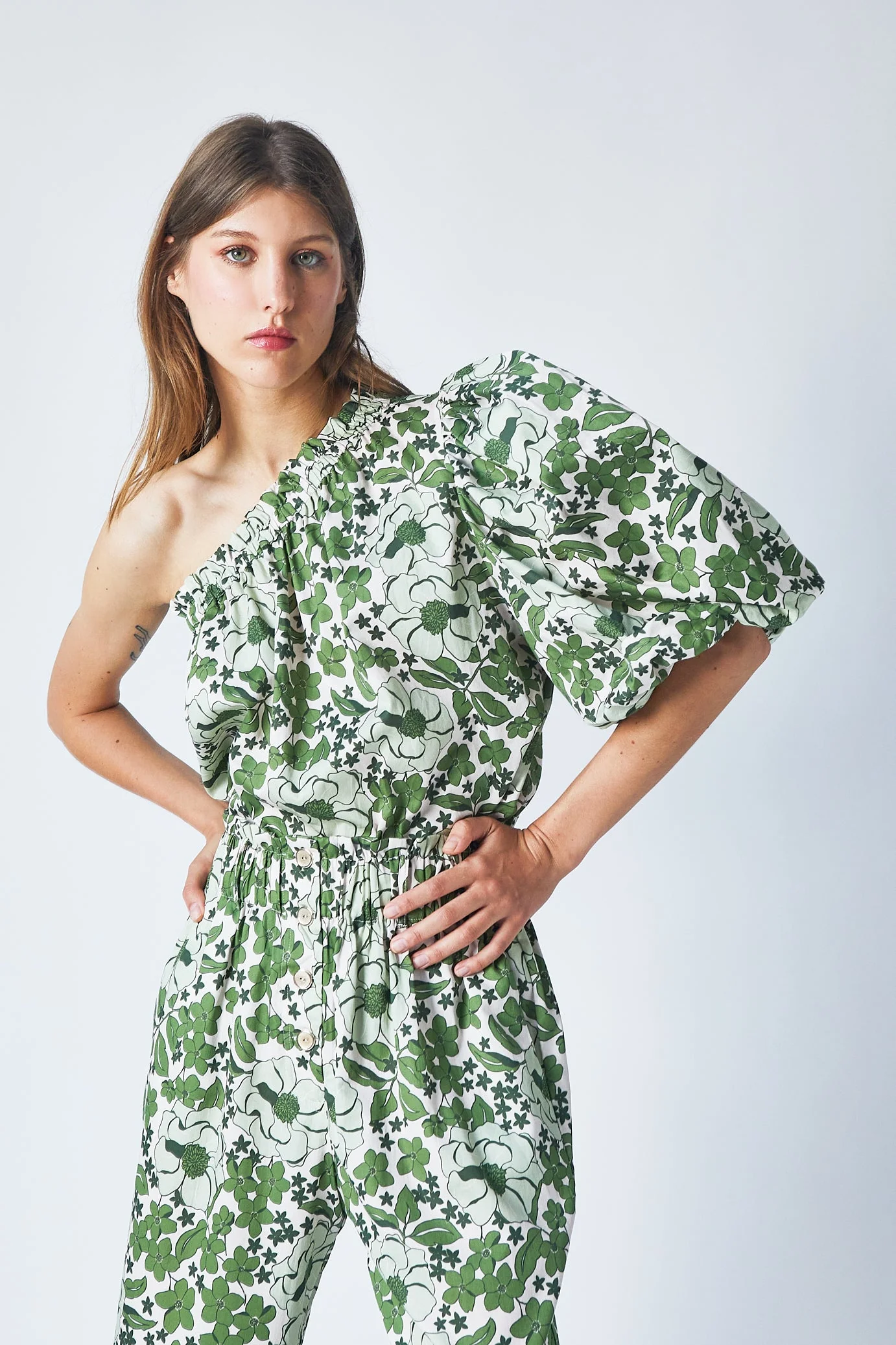 Pantalon Thais - Green Bloom - Femme - Image 2
