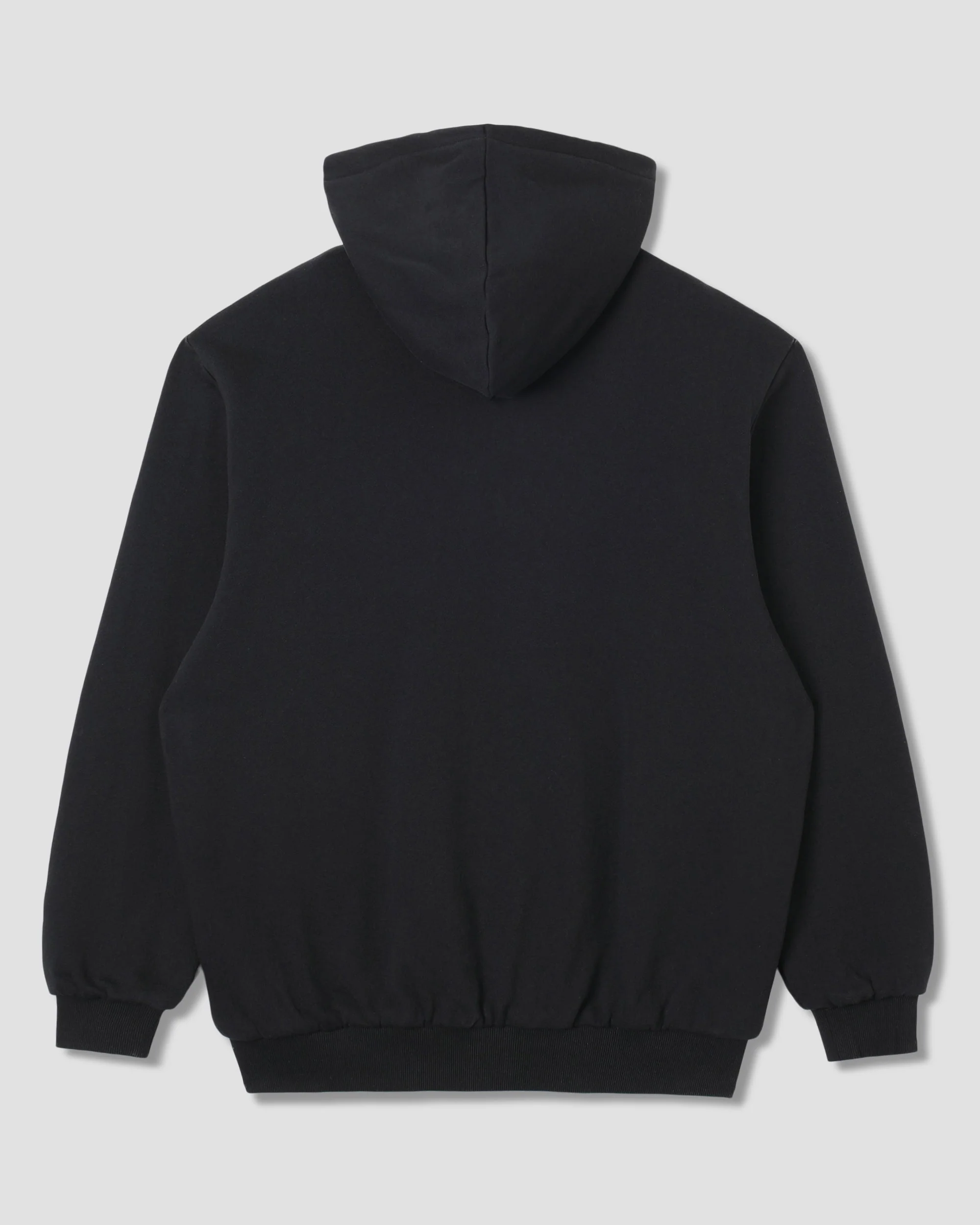 Thermal Lined Zip Hood - Washed Black - Image 3
