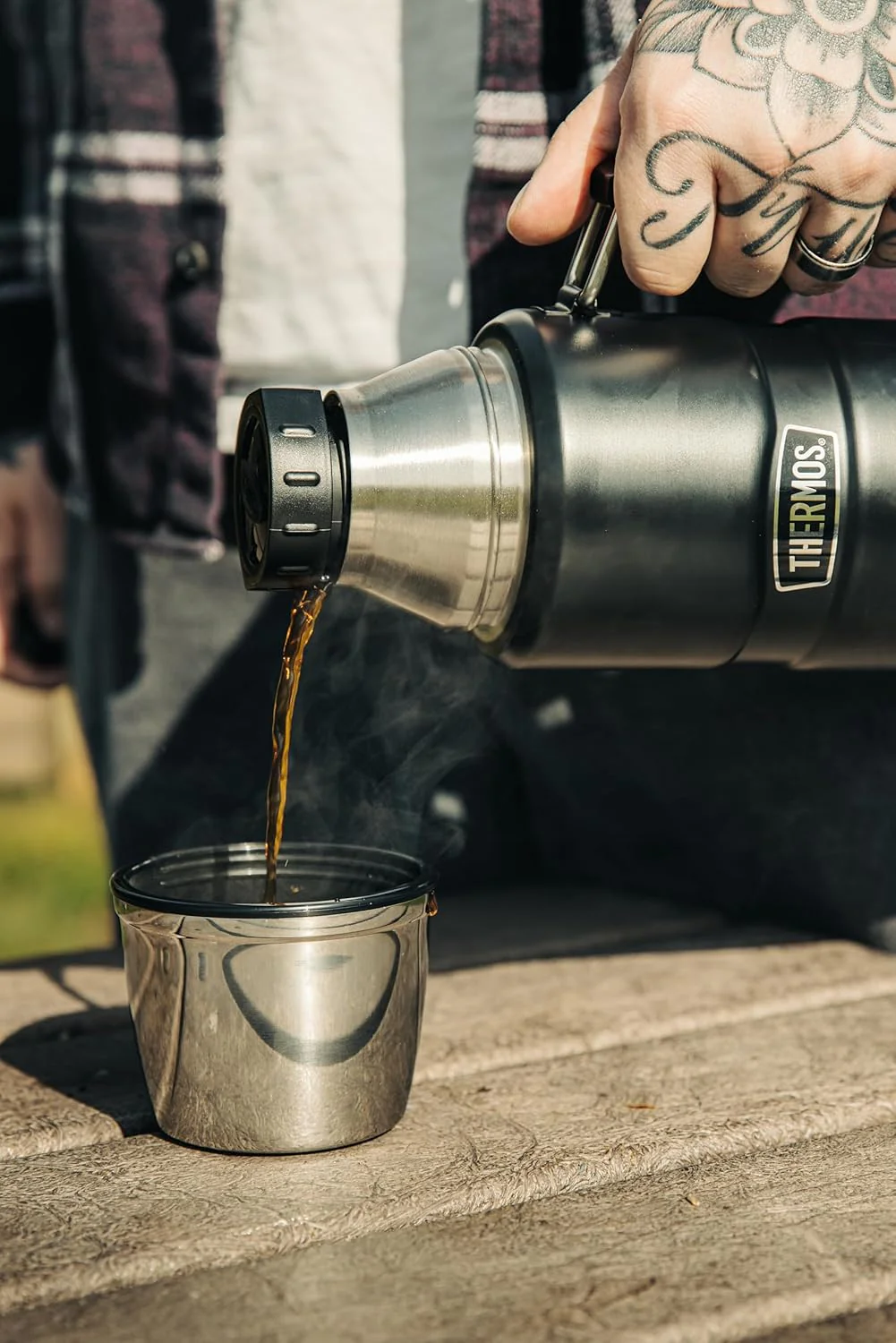 Thermos - King Bouteille Isotherme 1200Ml Noir Mat - Image 4